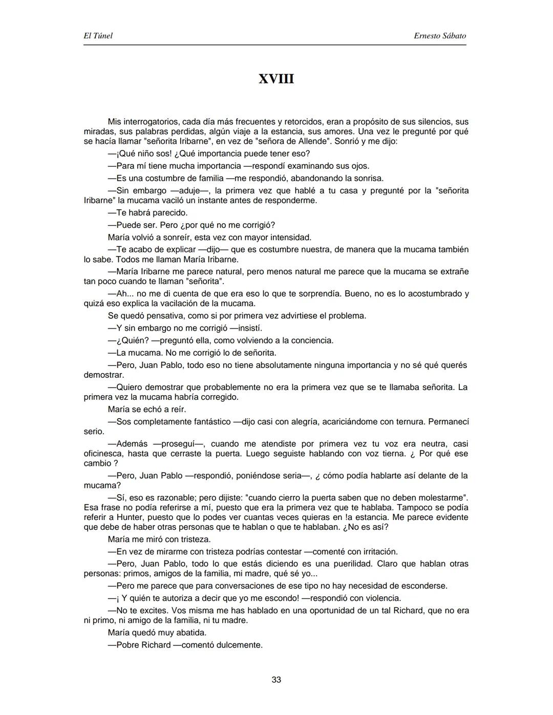 ERNESTO SÁBATO
EL TÚNEL El Túnel
Ernesto Sábato
ÍNDICE
I.................................................................................