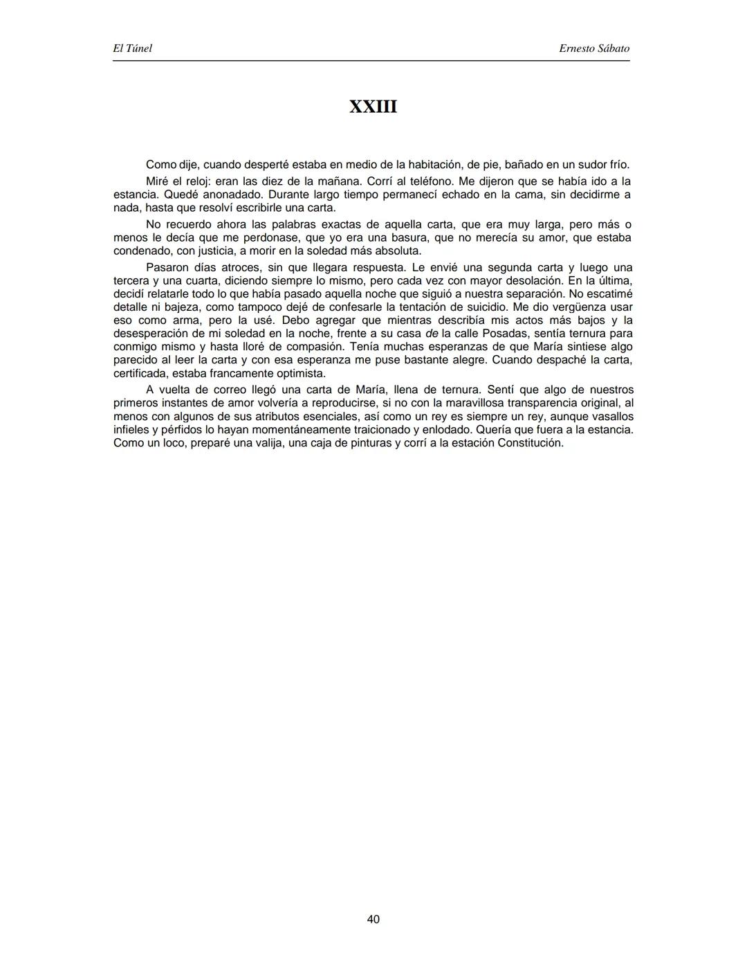 ERNESTO SÁBATO
EL TÚNEL El Túnel
Ernesto Sábato
ÍNDICE
I.................................................................................