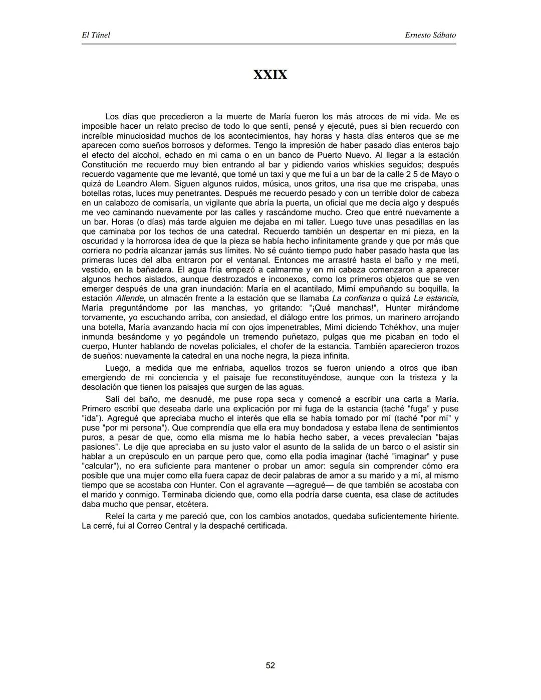 ERNESTO SÁBATO
EL TÚNEL El Túnel
Ernesto Sábato
ÍNDICE
I.................................................................................
