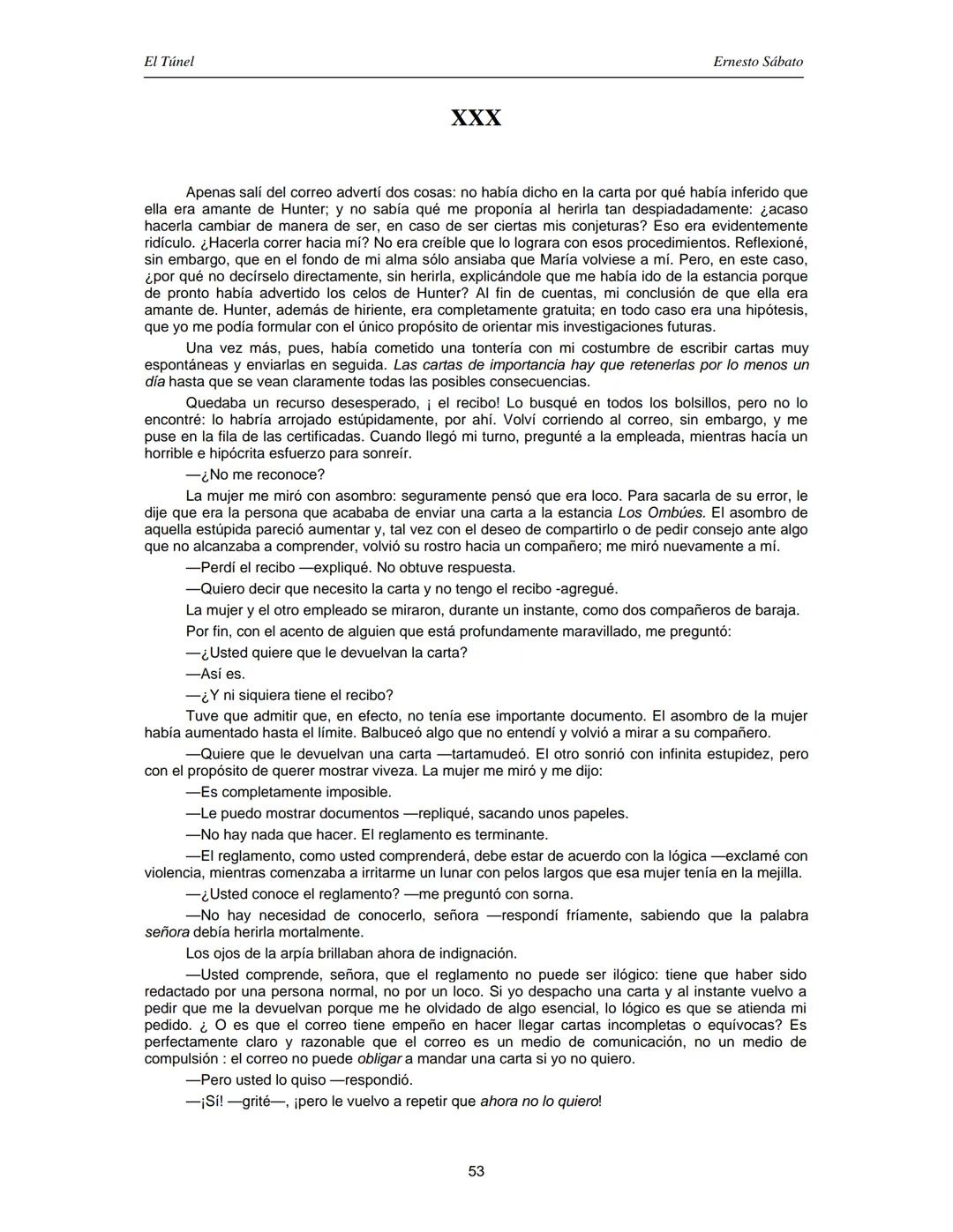 ERNESTO SÁBATO
EL TÚNEL El Túnel
Ernesto Sábato
ÍNDICE
I.................................................................................