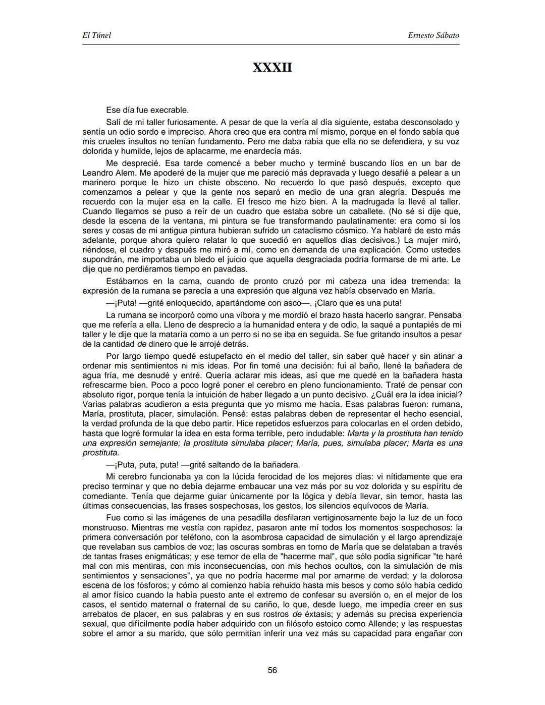 ERNESTO SÁBATO
EL TÚNEL El Túnel
Ernesto Sábato
ÍNDICE
I.................................................................................
