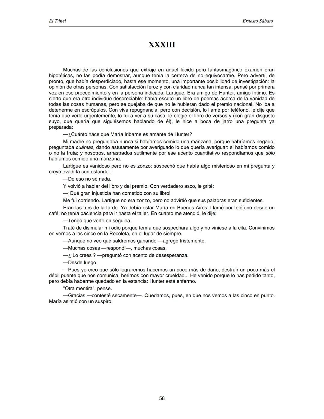 ERNESTO SÁBATO
EL TÚNEL El Túnel
Ernesto Sábato
ÍNDICE
I.................................................................................