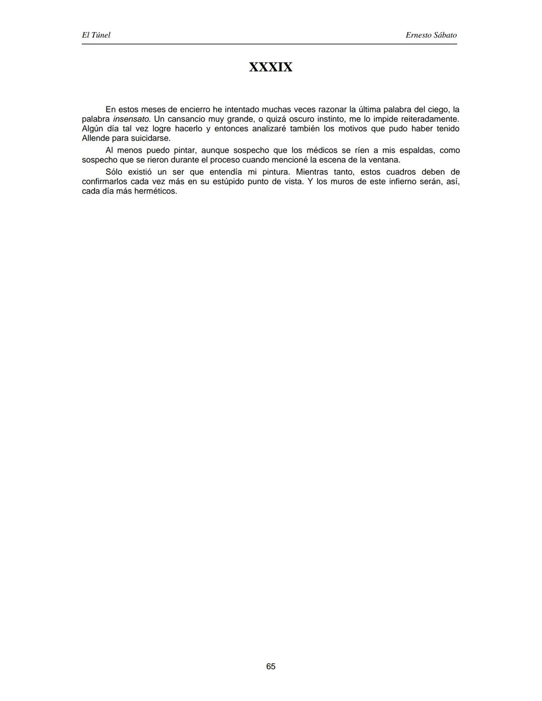 ERNESTO SÁBATO
EL TÚNEL El Túnel
Ernesto Sábato
ÍNDICE
I.................................................................................