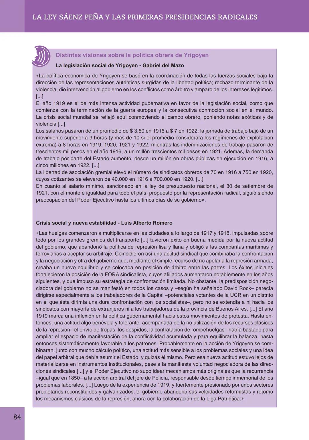 CAPÍTULO 4
LA LEY SÁENZ PEÑA Y LAS PRIMERAS PRESIDENCIAS
RADICALES
I- LA REFORMA DEL SISTEMA POLÍTICO ARGENTINO
1. La Ley Sáenz Peña
Roq