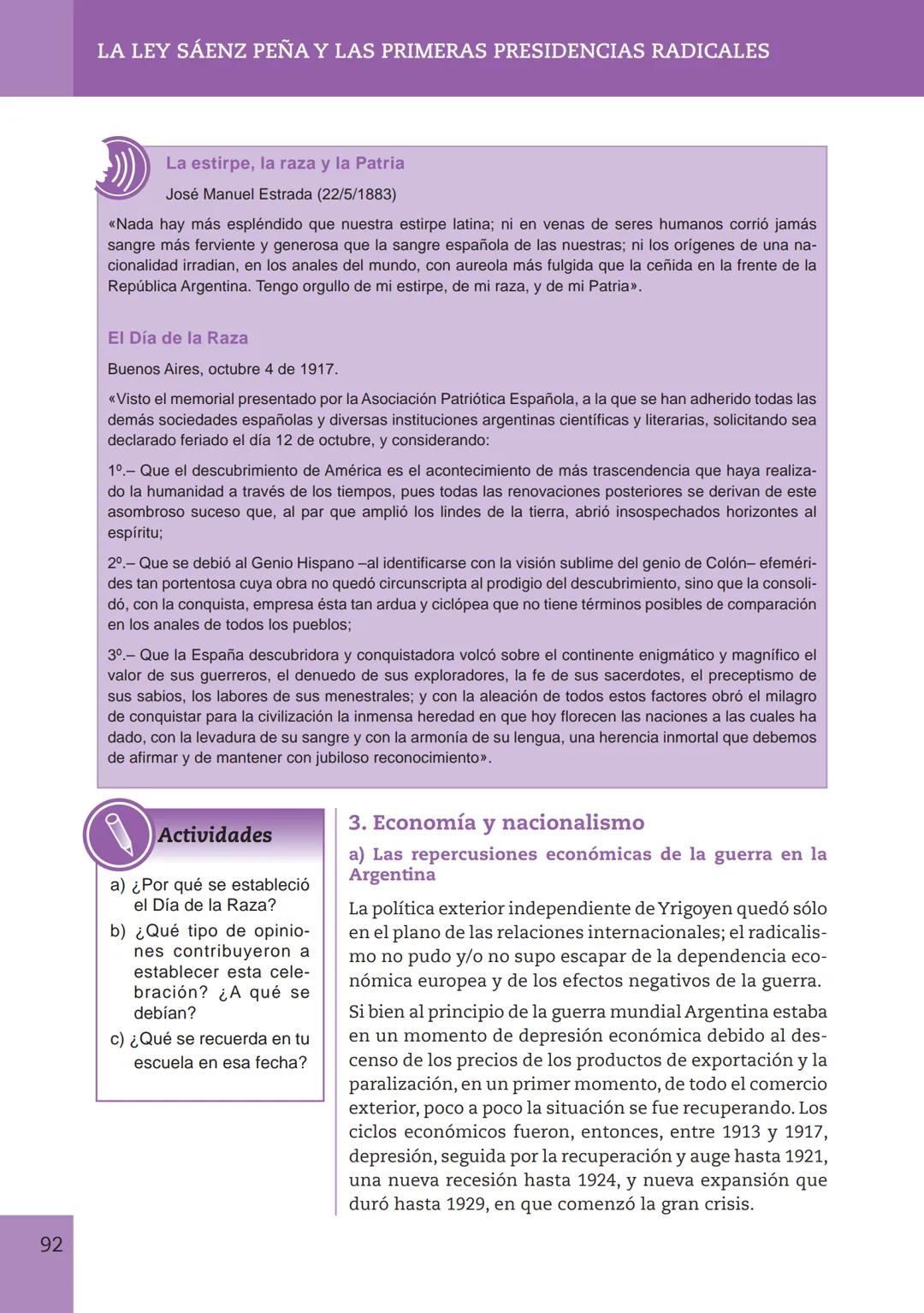 CAPÍTULO 4
LA LEY SÁENZ PEÑA Y LAS PRIMERAS PRESIDENCIAS
RADICALES
I- LA REFORMA DEL SISTEMA POLÍTICO ARGENTINO
1. La Ley Sáenz Peña
Roq
