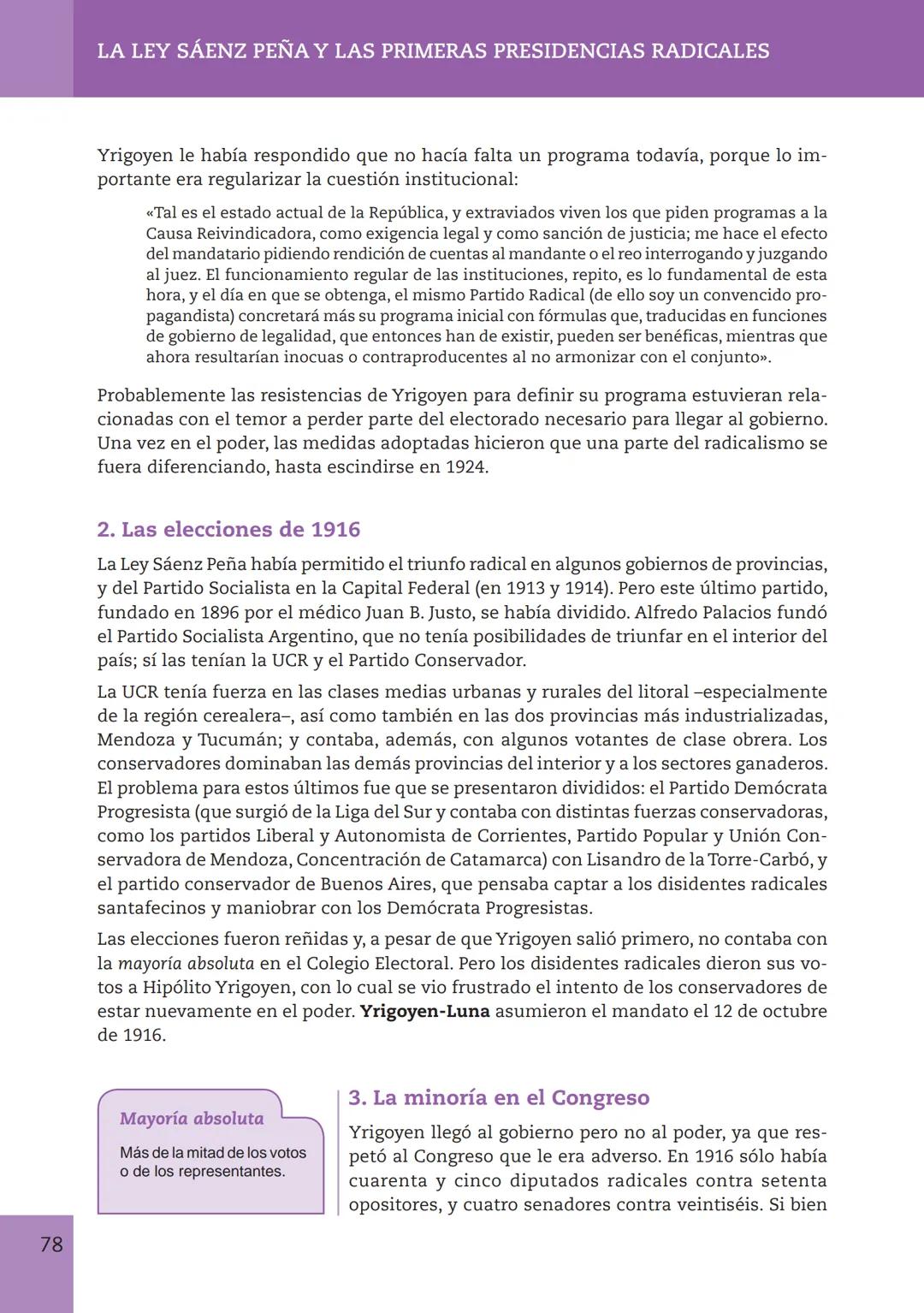CAPÍTULO 4
LA LEY SÁENZ PEÑA Y LAS PRIMERAS PRESIDENCIAS
RADICALES
I- LA REFORMA DEL SISTEMA POLÍTICO ARGENTINO
1. La Ley Sáenz Peña
Roq
