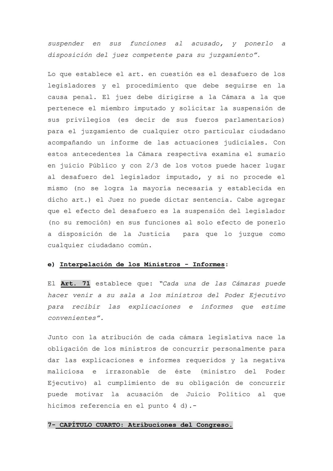 FICHA DE ESTUDIO NRO.: 6
CICLO LECTIVO 2024
PODER LEGISLATIVO
CURSOS: 4TO. ECO. 5TO. HUM. 5TO. NAT.
MATERIAS: Derecho y Construcción Ciu