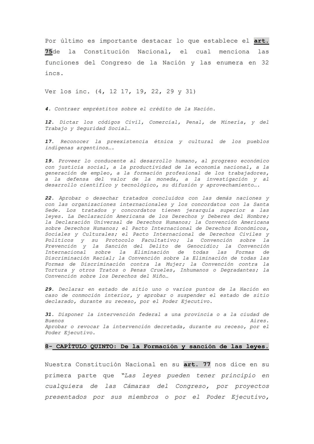 FICHA DE ESTUDIO NRO.: 6
CICLO LECTIVO 2024
PODER LEGISLATIVO
CURSOS: 4TO. ECO. 5TO. HUM. 5TO. NAT.
MATERIAS: Derecho y Construcción Ciu