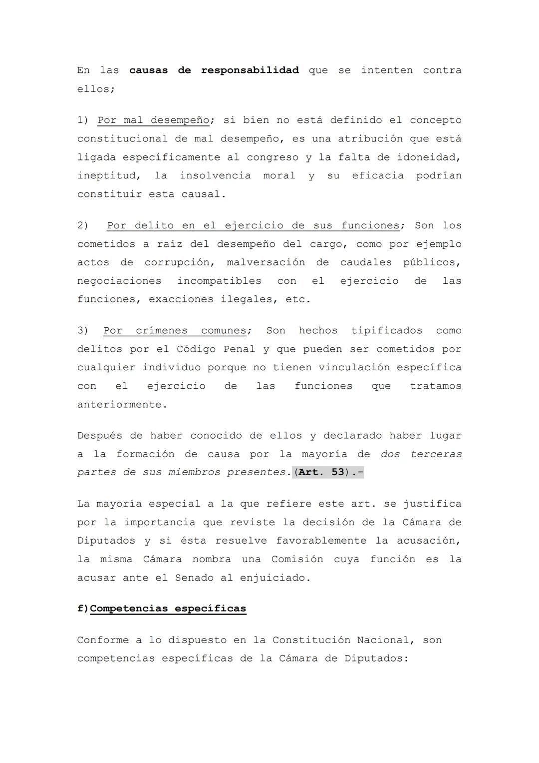 FICHA DE ESTUDIO NRO.: 6
CICLO LECTIVO 2024
PODER LEGISLATIVO
CURSOS: 4TO. ECO. 5TO. HUM. 5TO. NAT.
MATERIAS: Derecho y Construcción Ciu