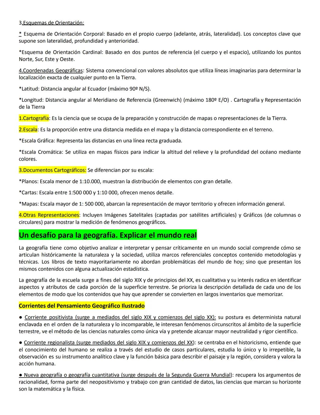 # Procedimientos y lenguajes en la enseñanza de la Geografía.
"La finalidad de toda ciencia es la de analizar e intentar explicar o compren