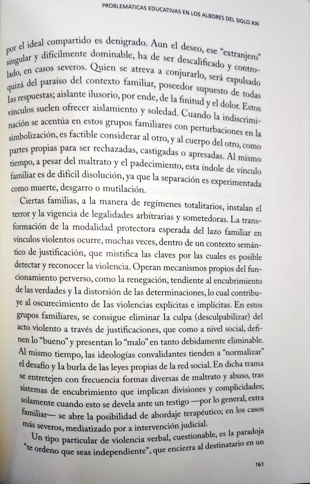 # CAPÍTULO 6
La violencia: familiar y escolar # 1. La violencia familiar
El maltrato infantil está vinculado con la violencia familiar.
S