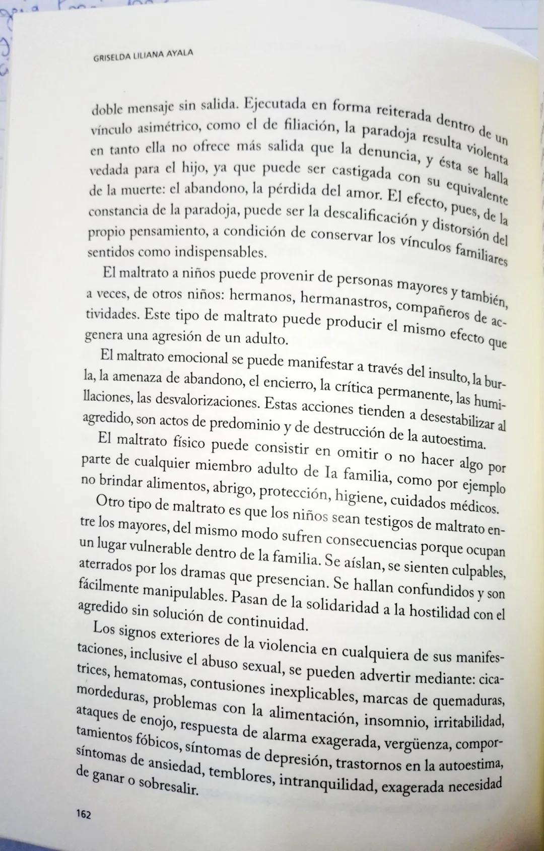 # CAPÍTULO 6
La violencia: familiar y escolar # 1. La violencia familiar
El maltrato infantil está vinculado con la violencia familiar.
S