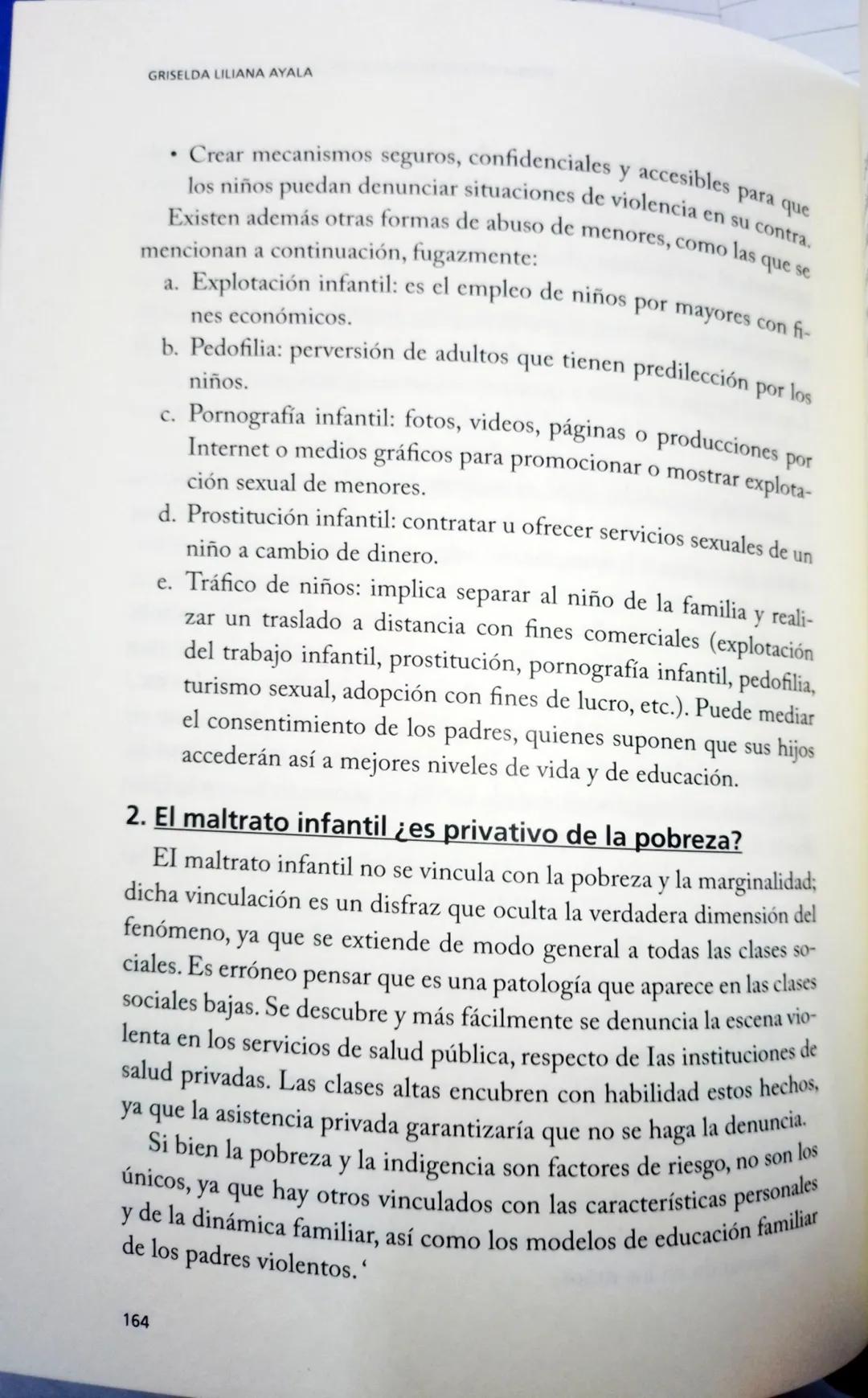 # CAPÍTULO 6
La violencia: familiar y escolar # 1. La violencia familiar
El maltrato infantil está vinculado con la violencia familiar.
S