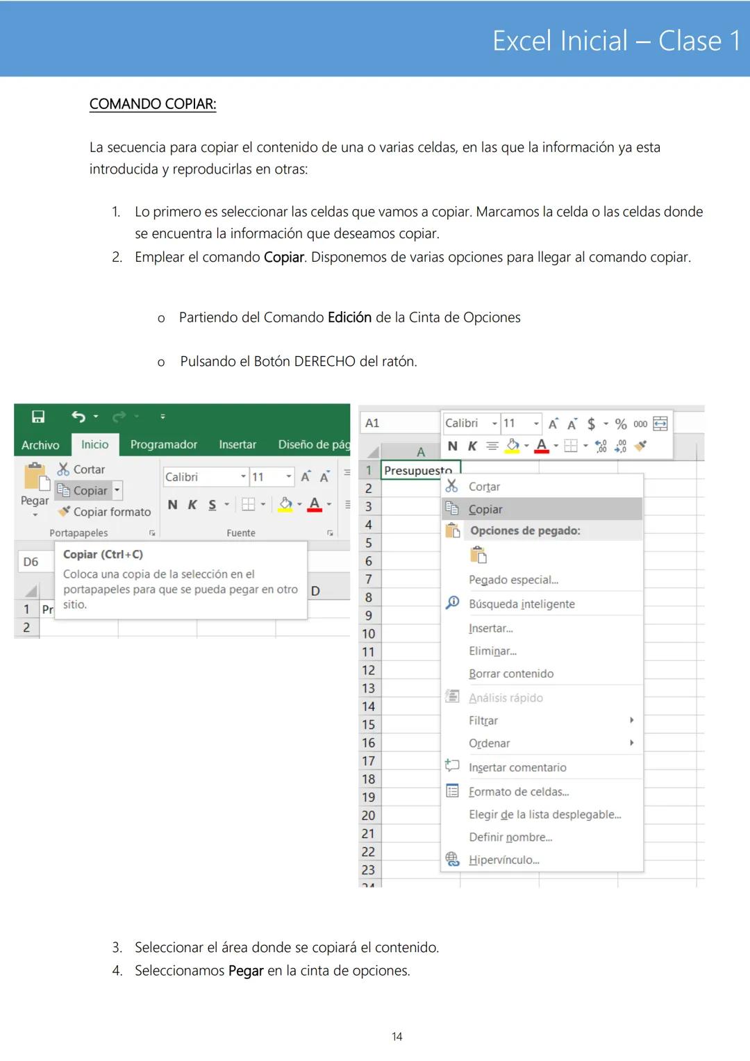 # Excel Inicial - Clase 1
TEORIA BÁSICA DE EXCEL
Microsoft Excel es un programa de gestión de hojas de cálculo, que permite crear, modific