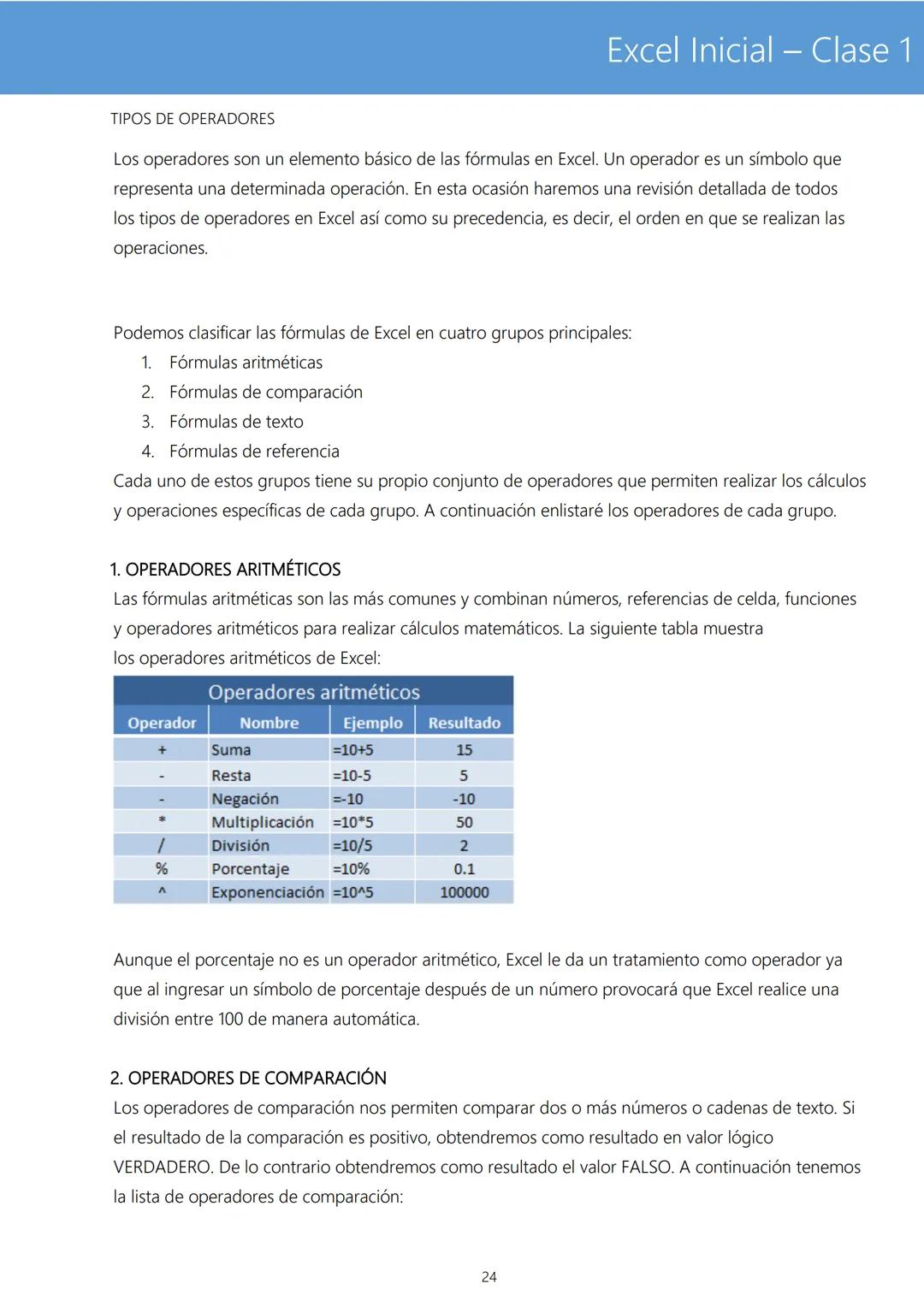 # Excel Inicial - Clase 1
TEORIA BÁSICA DE EXCEL
Microsoft Excel es un programa de gestión de hojas de cálculo, que permite crear, modific