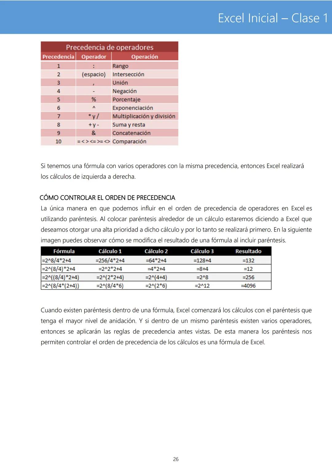 # Excel Inicial - Clase 1
TEORIA BÁSICA DE EXCEL
Microsoft Excel es un programa de gestión de hojas de cálculo, que permite crear, modific