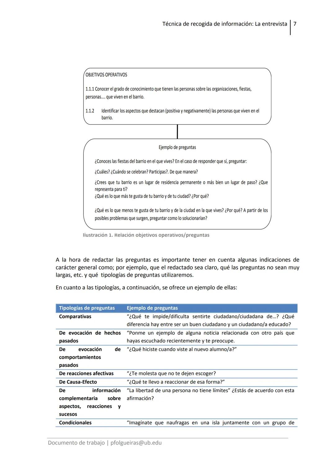 La
entrevista
Pilar Folgueiras
Bertomeu
pfolgueiras@ub.edu LA ENTREVISTA
Técnica de recogida de información: La entrevista 2
1. Introducc
