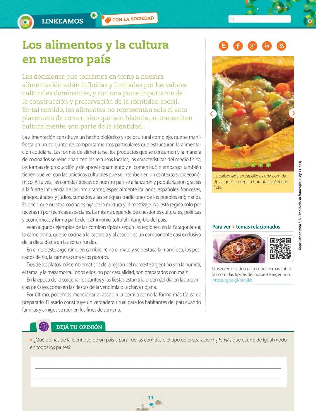 La nutrición y las células
<<
1
>>
La alimentación
y la nutrición humana
Q Alimentación y nutrición humana
#AlimentaciónenlaVida Humana