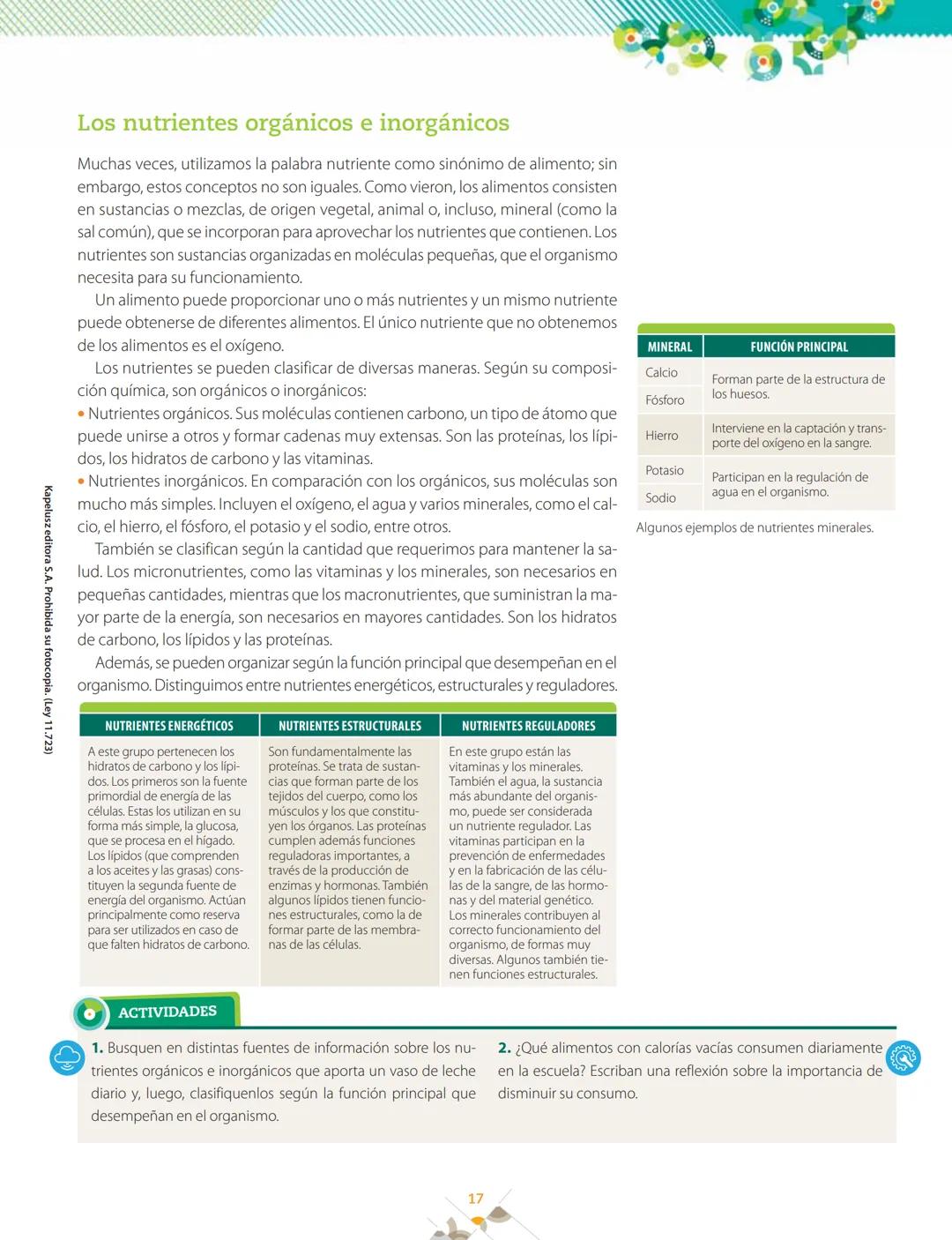 La nutrición y las células
<<
1
>>
La alimentación
y la nutrición humana
Q Alimentación y nutrición humana
#AlimentaciónenlaVida Humana