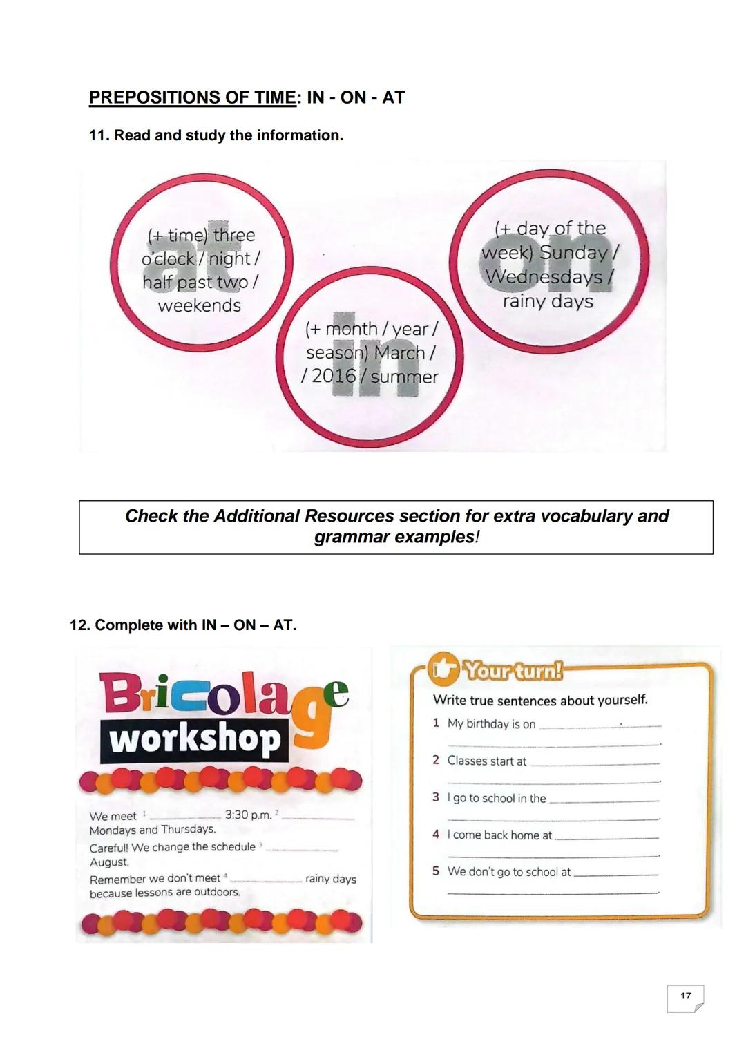 # My English Workbook
2do año
Name:.................................
Escuela N° 751 UNIT 4 Let's get started!
1. Read the TO-DO LIST fro