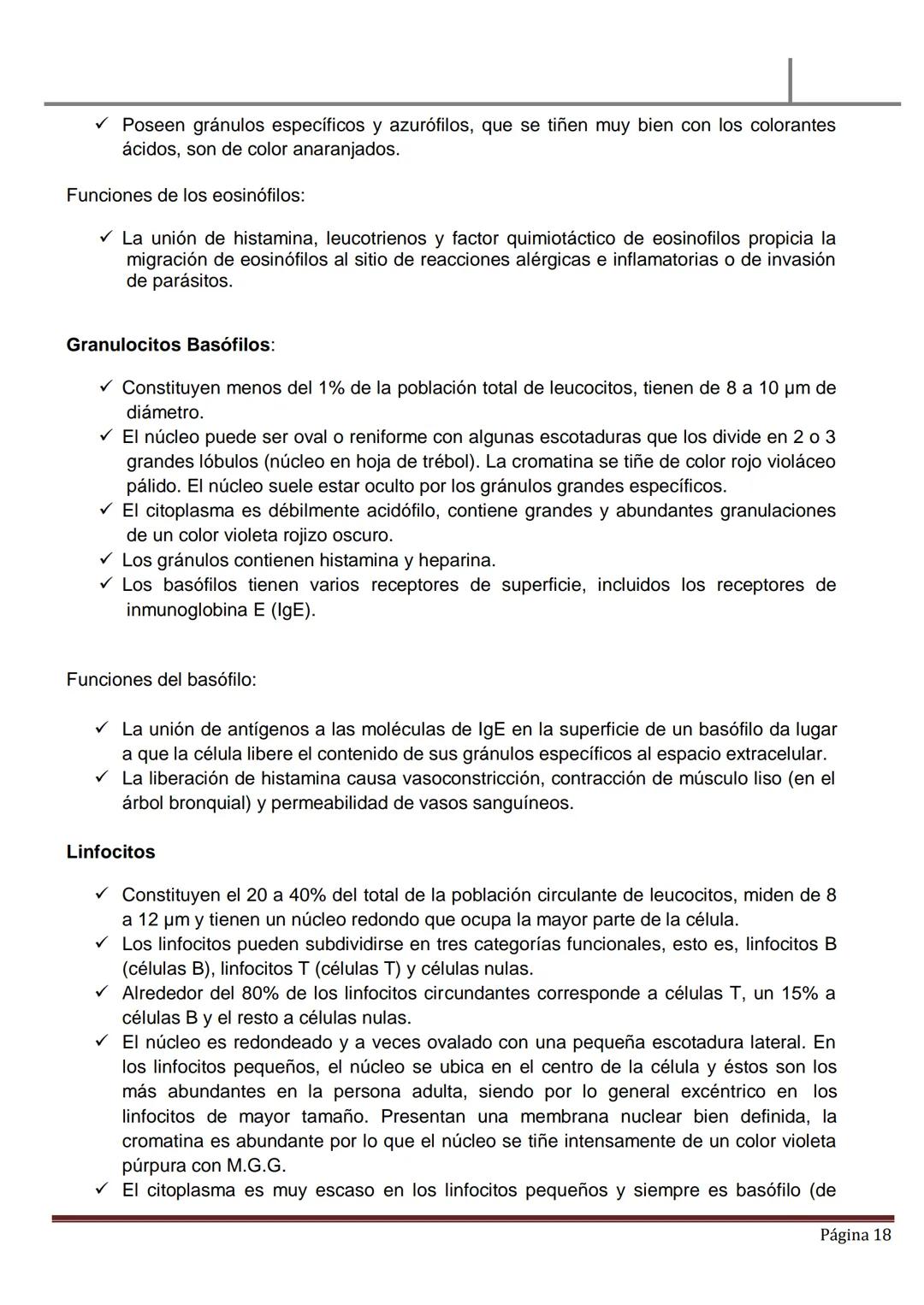 MATERIAL DE ESTUDIO
HEMATOLOGÍA
SANGRE PERIFÉRICA
✓ La sangre es un líquido ligeramente alcalino (pH, 7.4), viscoso de color rojo brillan