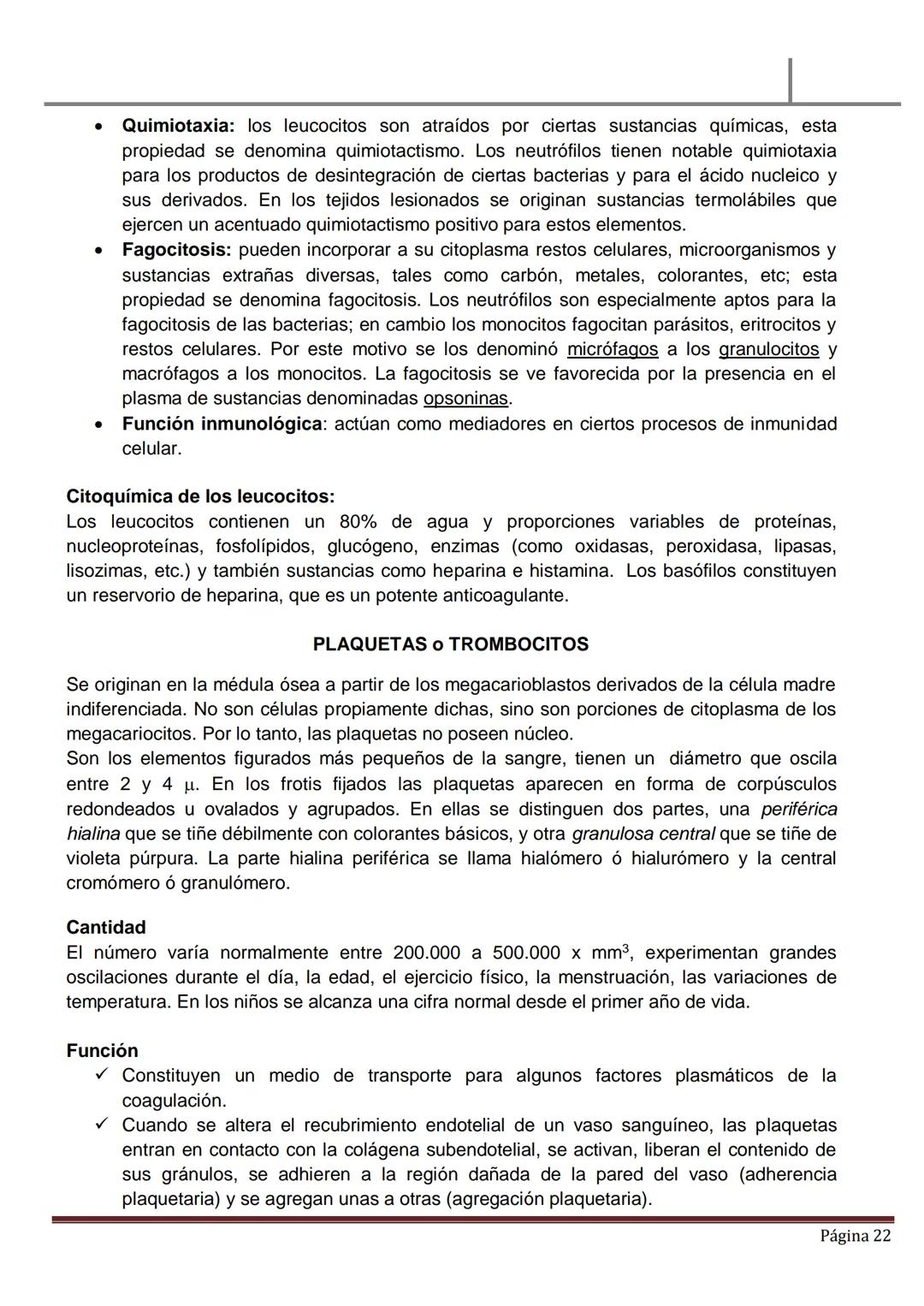 MATERIAL DE ESTUDIO
HEMATOLOGÍA
SANGRE PERIFÉRICA
✓ La sangre es un líquido ligeramente alcalino (pH, 7.4), viscoso de color rojo brillan