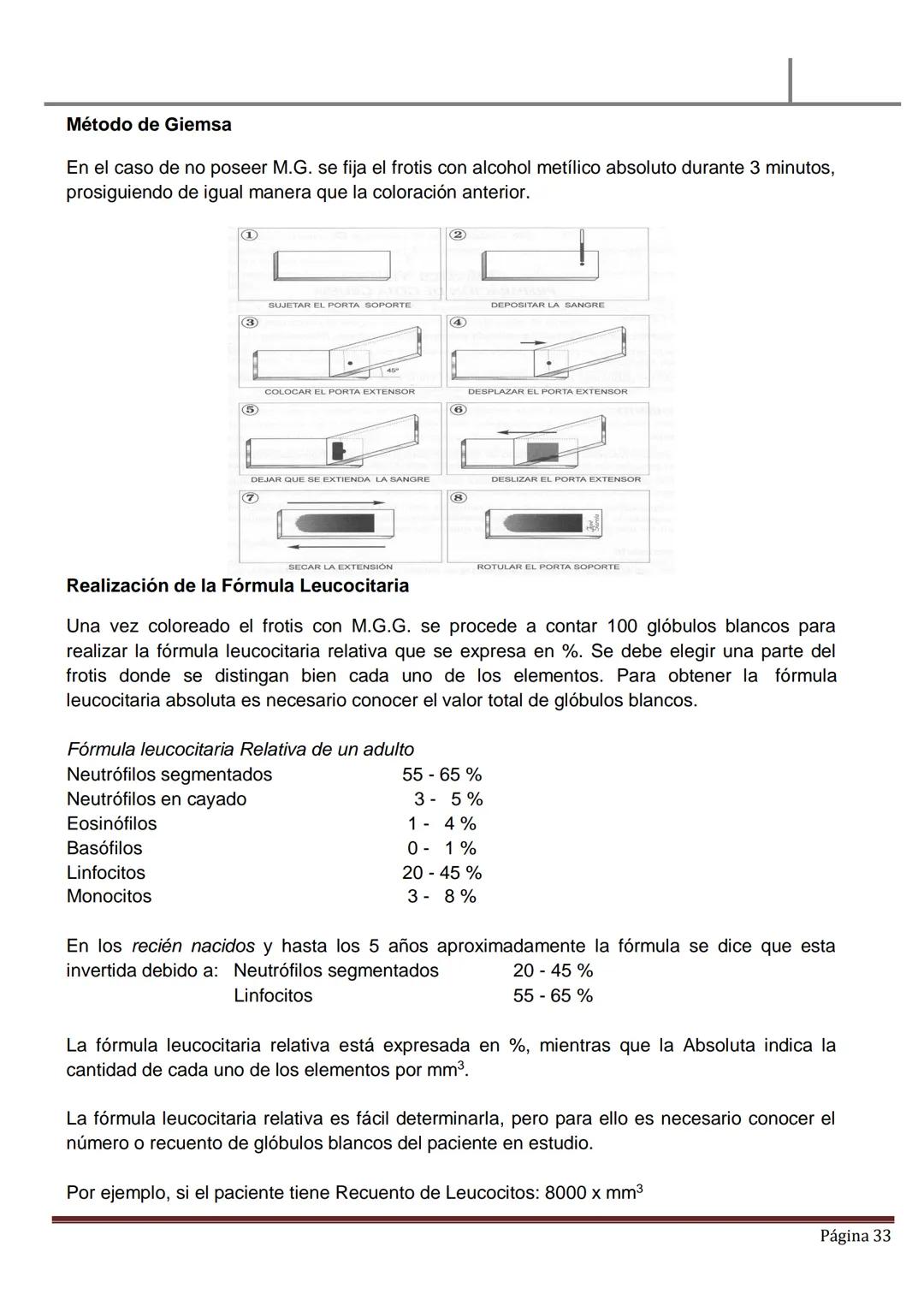 MATERIAL DE ESTUDIO
HEMATOLOGÍA
SANGRE PERIFÉRICA
✓ La sangre es un líquido ligeramente alcalino (pH, 7.4), viscoso de color rojo brillan
