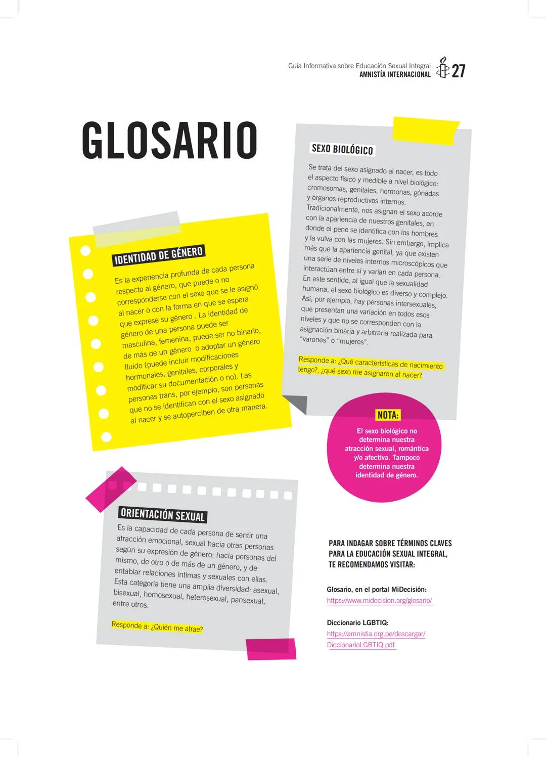 # GUÍA INFORMATIVA SOBRE
# EDUCACIÓN
# SEXUAL
# INTEGRAL
AMNISTÍA
INTERNACIONAL 2
Guia Informativa sobre Educación Sexual Integral
AMNISTÍ