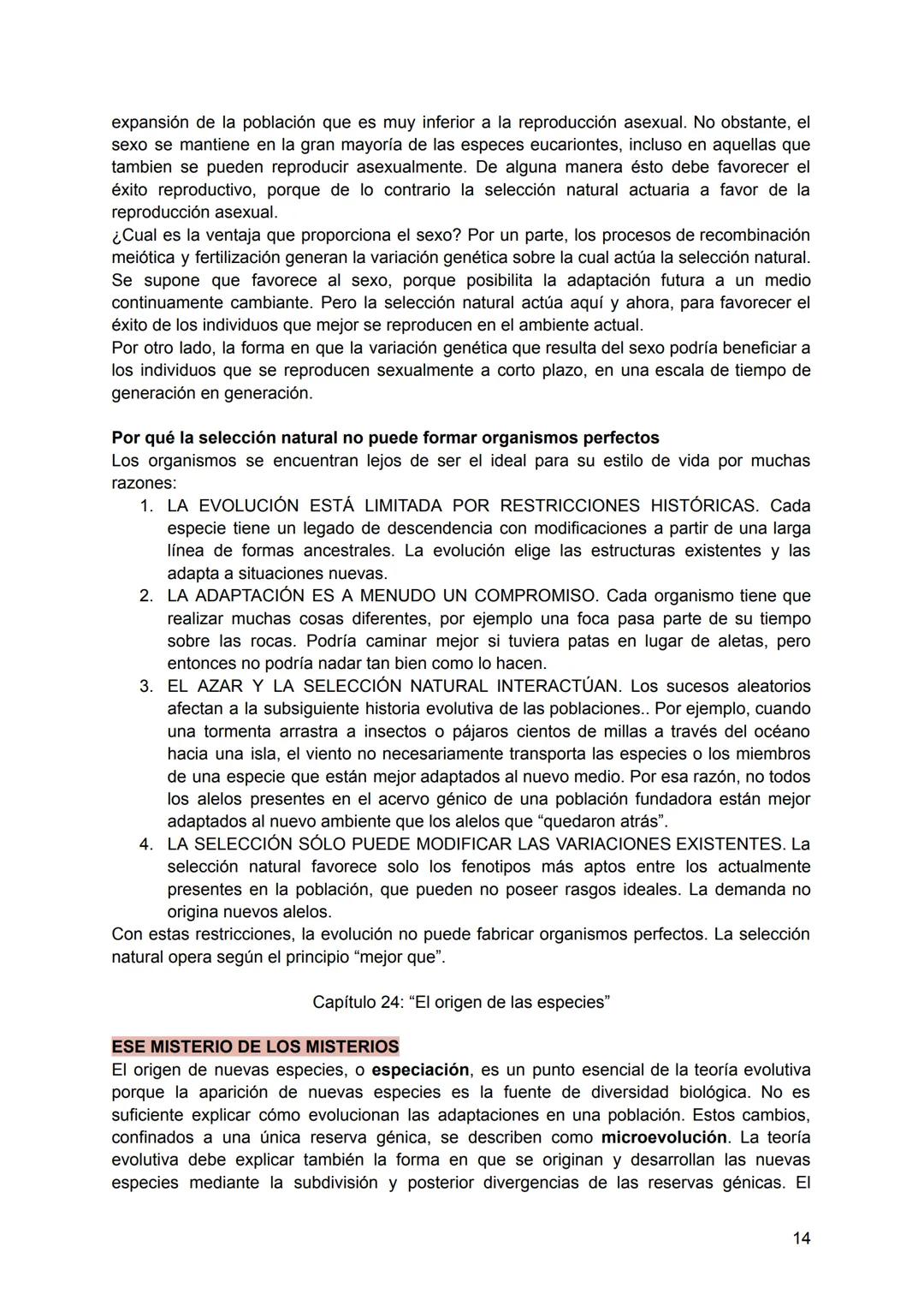 # Final Evolución
Texto: "La evolución y el método científico como cimientos de la enseñanza de la Biología"
## EVOLUCIÓN BIOLÓGICA
Consi