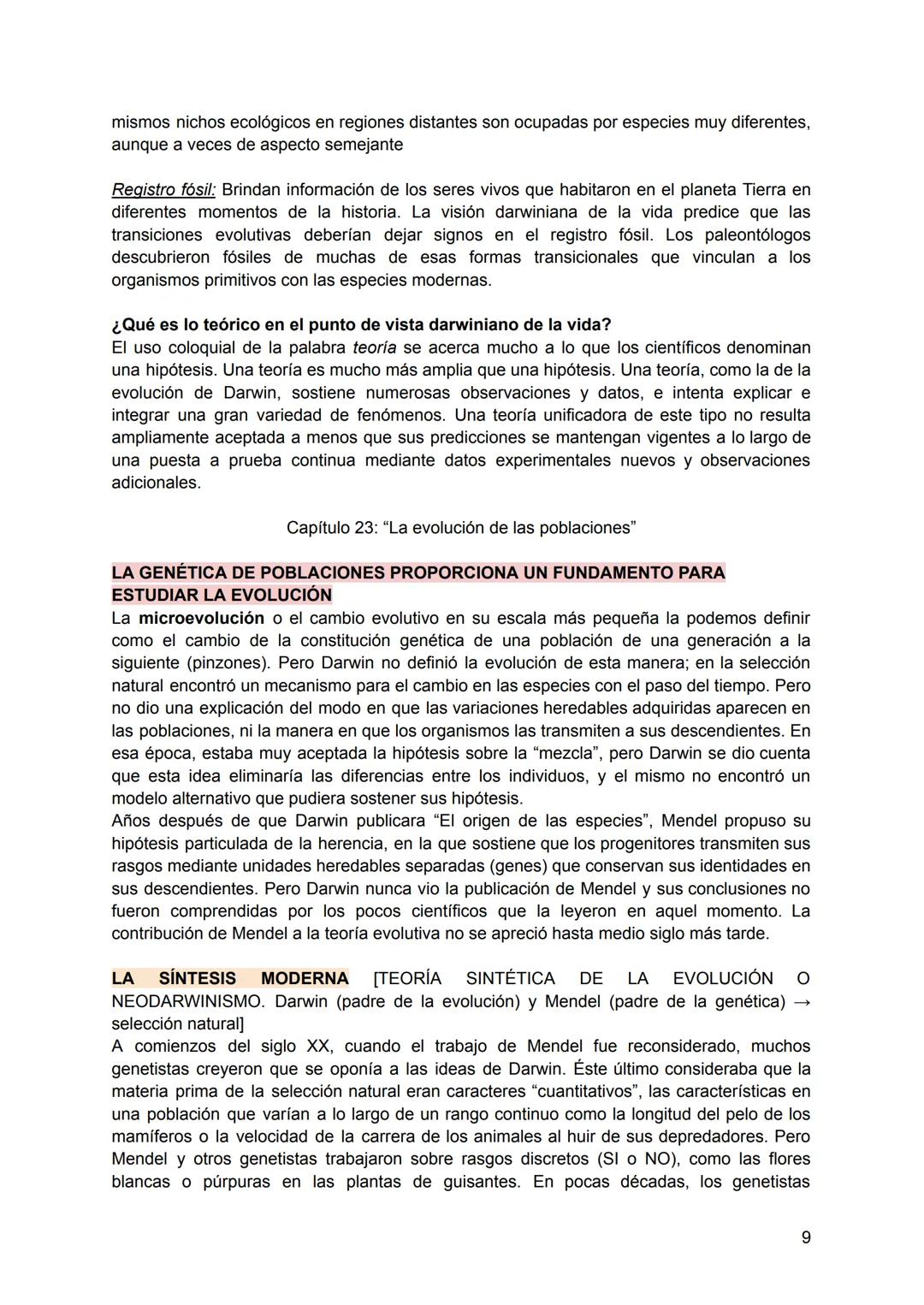 # Final Evolución
Texto: "La evolución y el método científico como cimientos de la enseñanza de la Biología"
## EVOLUCIÓN BIOLÓGICA
Consi