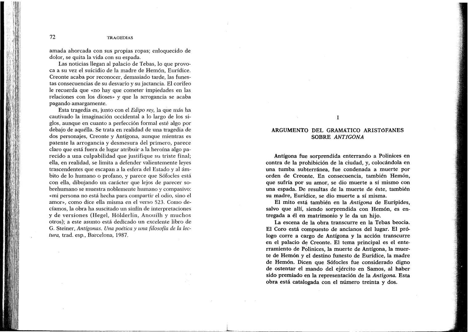 SÓFOCLES
UNIVERSIDAD DE CHILE
3 5601 15496 0037
TRAGEDIAS
AYAX ANTIGONA EDIPO REY
ELECTRA EDIPO EN COLONO
s
BIBLIOTECA BÁSICA GREDOS
