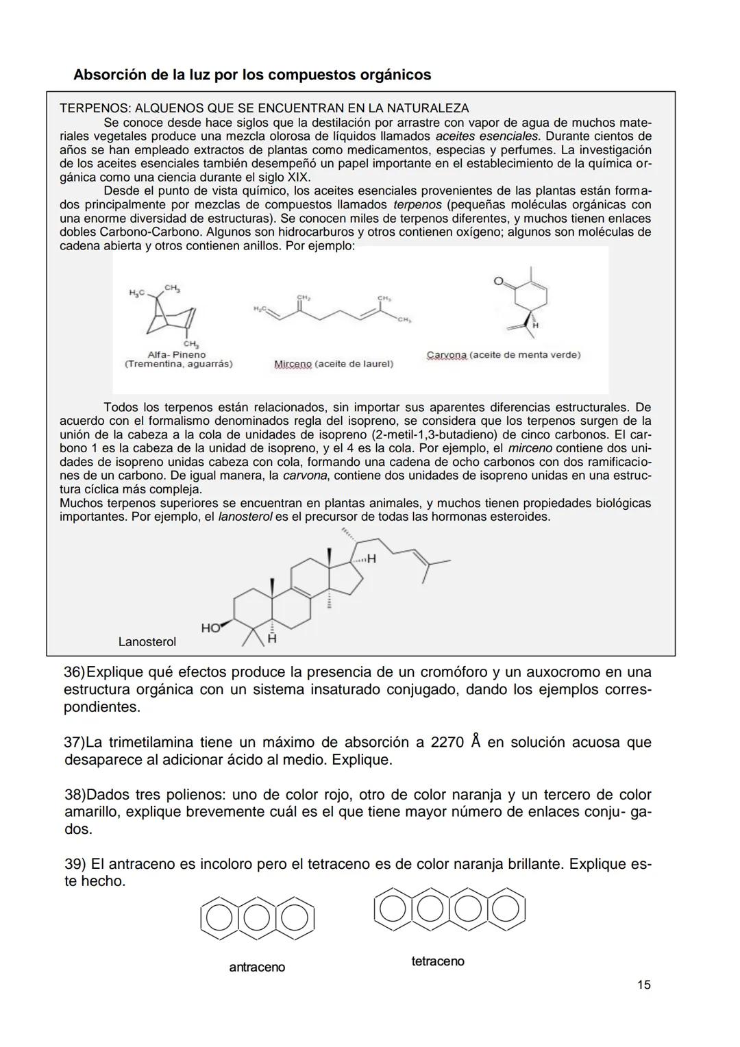 # ¿POR QUÉ QUÍMICA ORGÁNICA EN AGRONOMÍA?
Para la mayoría de los alumnos de Agronomía, el estudio de la Química es una dificul-
tad. Como p