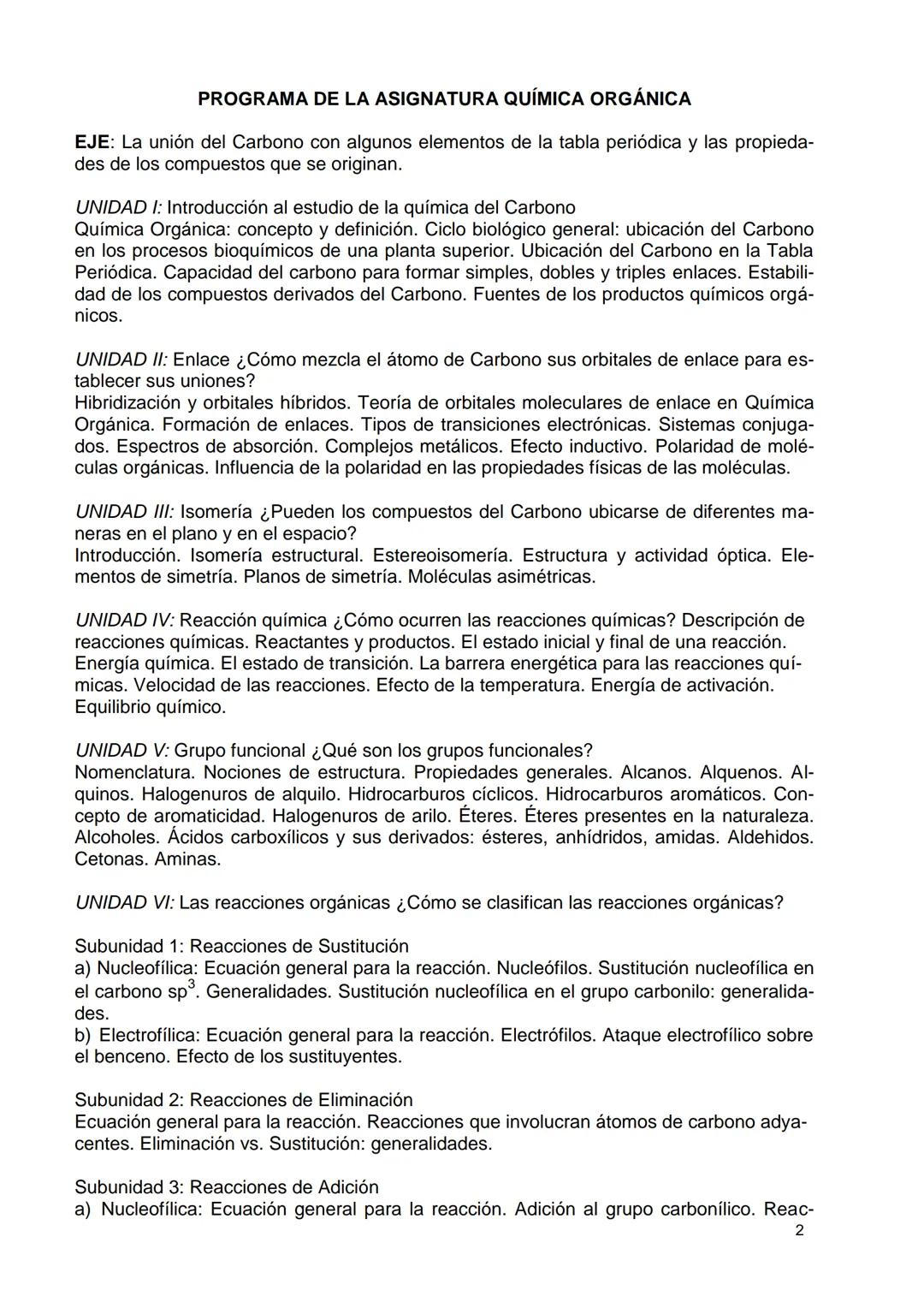 # ¿POR QUÉ QUÍMICA ORGÁNICA EN AGRONOMÍA?
Para la mayoría de los alumnos de Agronomía, el estudio de la Química es una dificul-
tad. Como p
