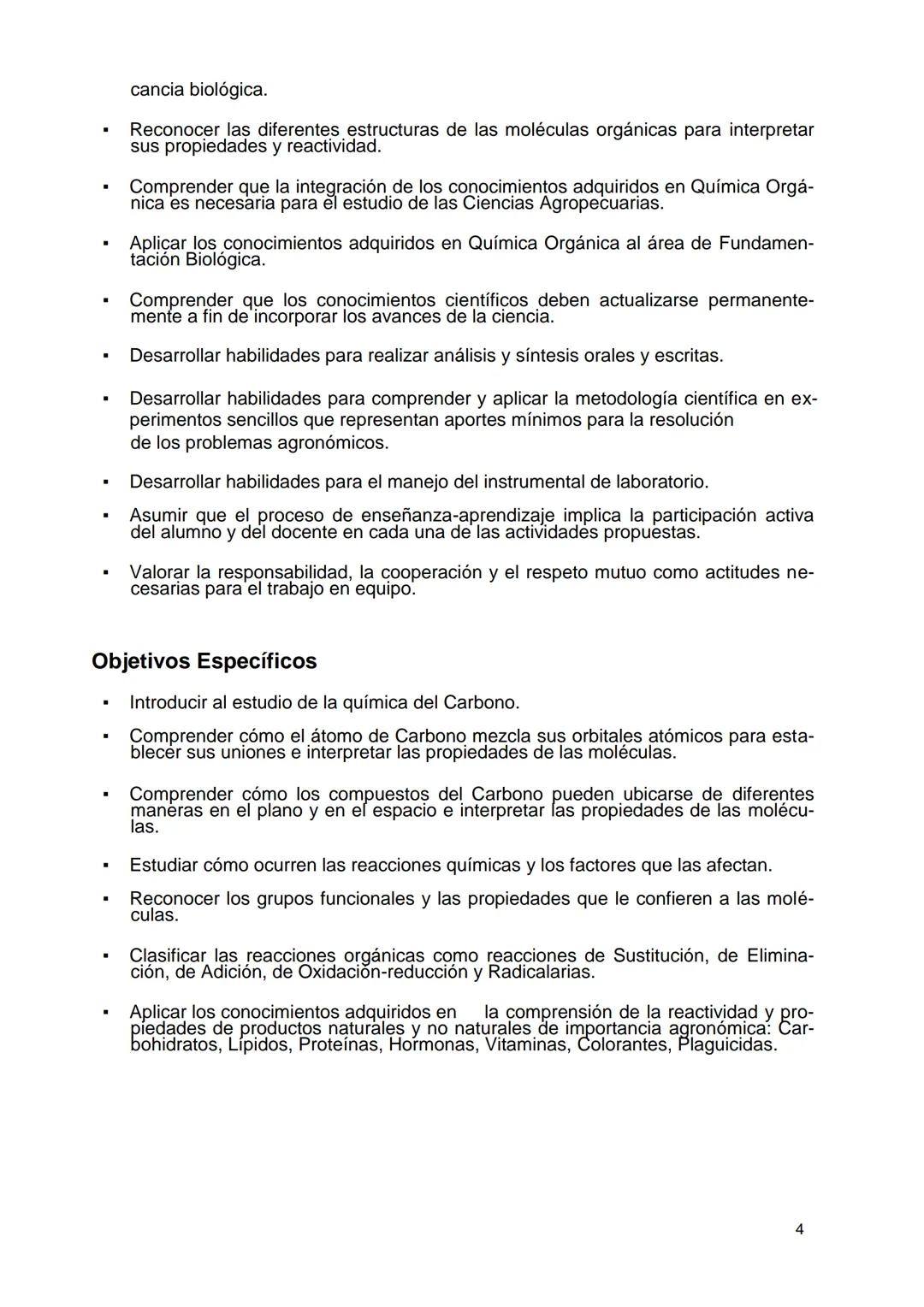 # ¿POR QUÉ QUÍMICA ORGÁNICA EN AGRONOMÍA?
Para la mayoría de los alumnos de Agronomía, el estudio de la Química es una dificul-
tad. Como p