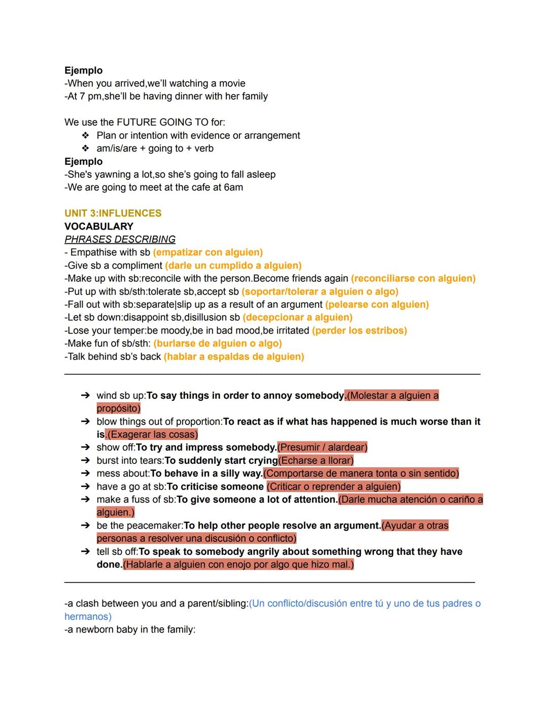 UNIT 1:GET THE MESSAGE
VOCABULARY
PAGE 4
-stay in touch: Mantener el contacto con alguien
-spread the message:Difundir una idea o informac