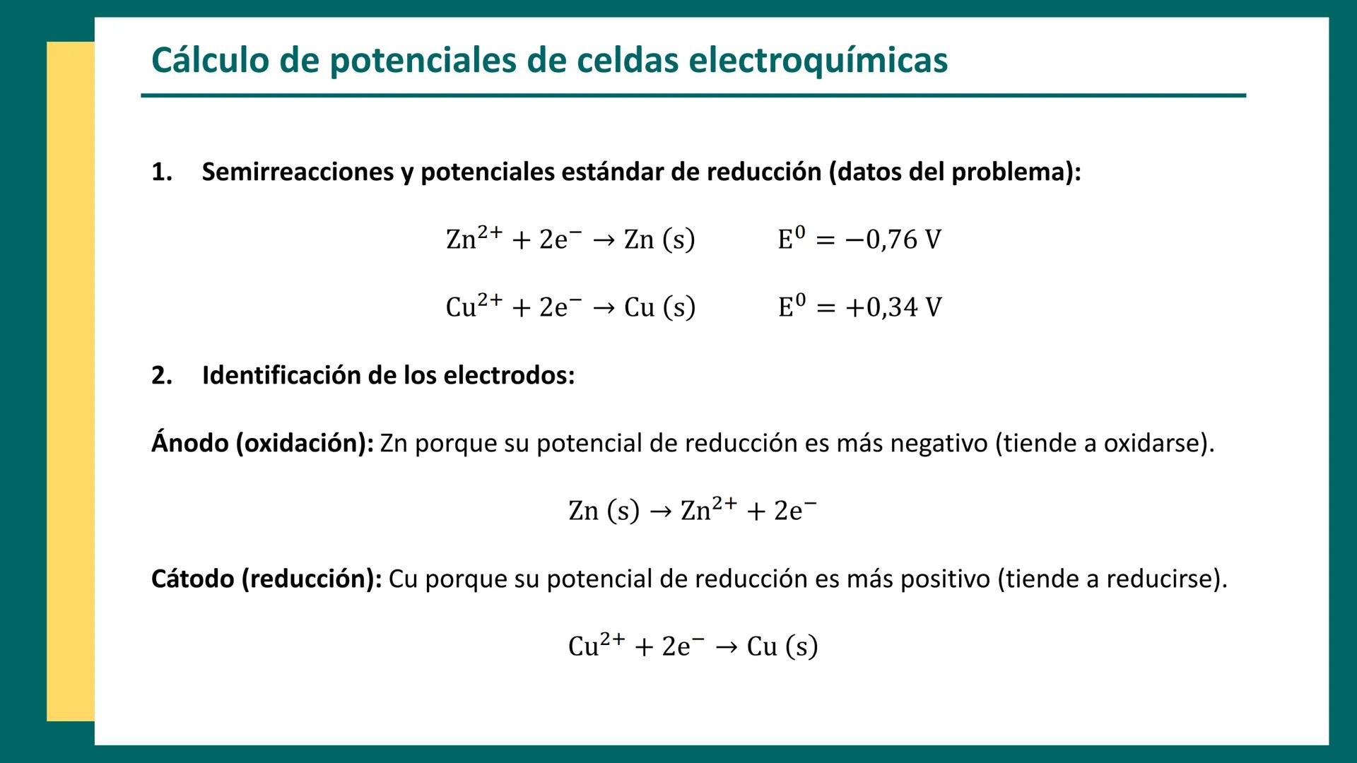 CET
Química Analítica II
AQB - 2025
CENTRO DE ESTUDIOS
TRELEW
Métodos
electroquímicos
↑
Anode
(Oxidation)
Zn
Electrochemical Cell
e-
V
V