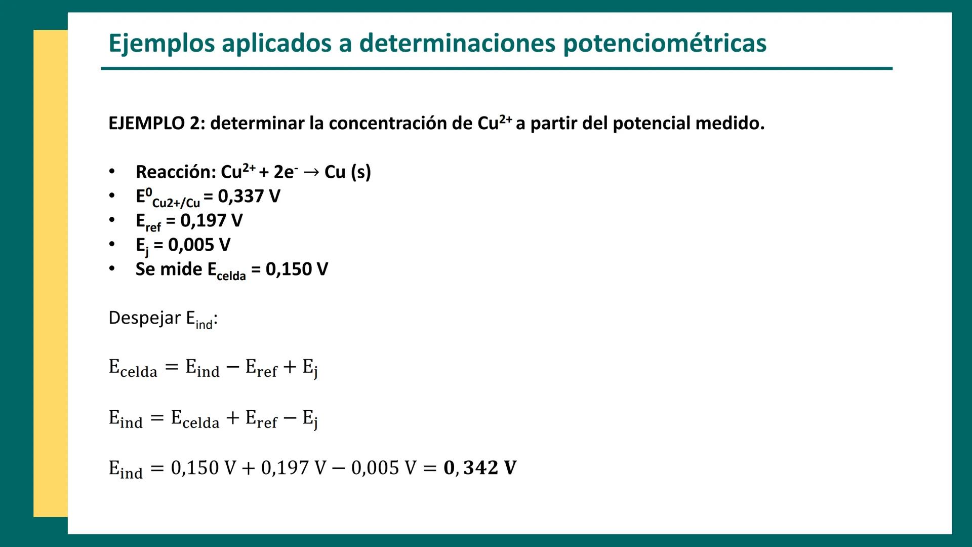 CET
Química Analítica II
AQB - 2025
CENTRO DE ESTUDIOS
TRELEW
Métodos
electroquímicos
↑
Anode
(Oxidation)
Zn
Electrochemical Cell
e-
V
V