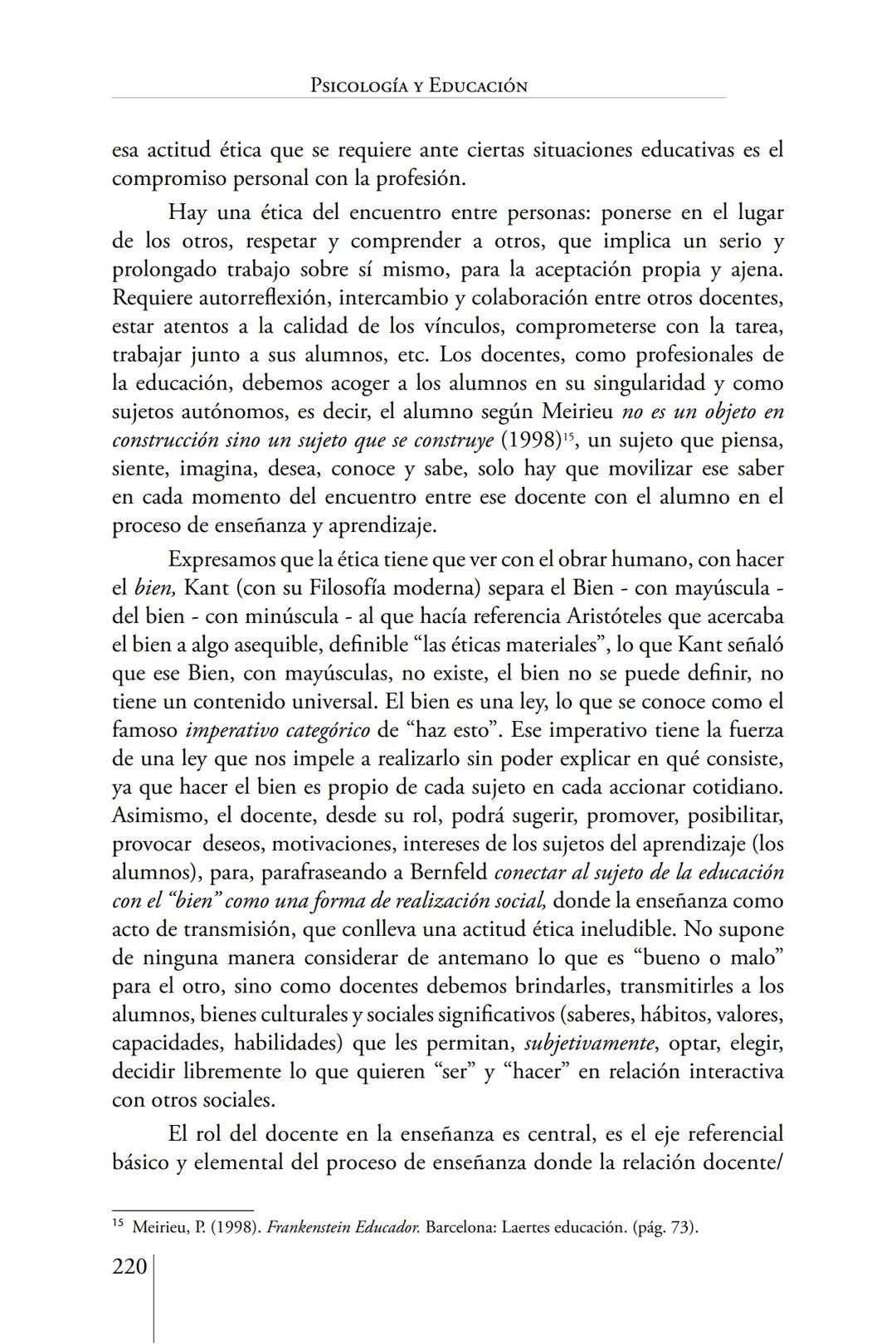 Susana Leliwa
Irene Scangarello
Colaboración de
Yanina Ferreyra
Psicología
y
Educación
3 ra. Edición
ampliada y corregida
Editorial Bruja