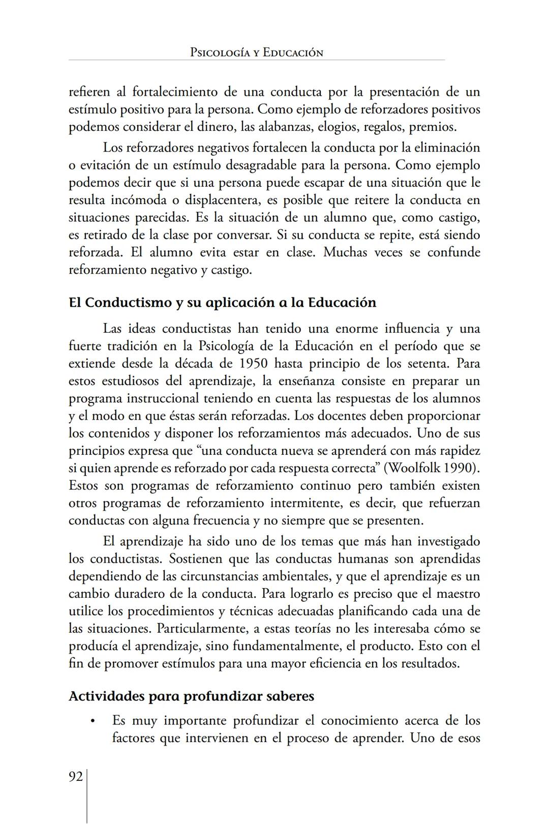 Susana Leliwa
Irene Scangarello
Colaboración de
Yanina Ferreyra
Psicología
y
Educación
3 ra. Edición
ampliada y corregida
Editorial Bruja