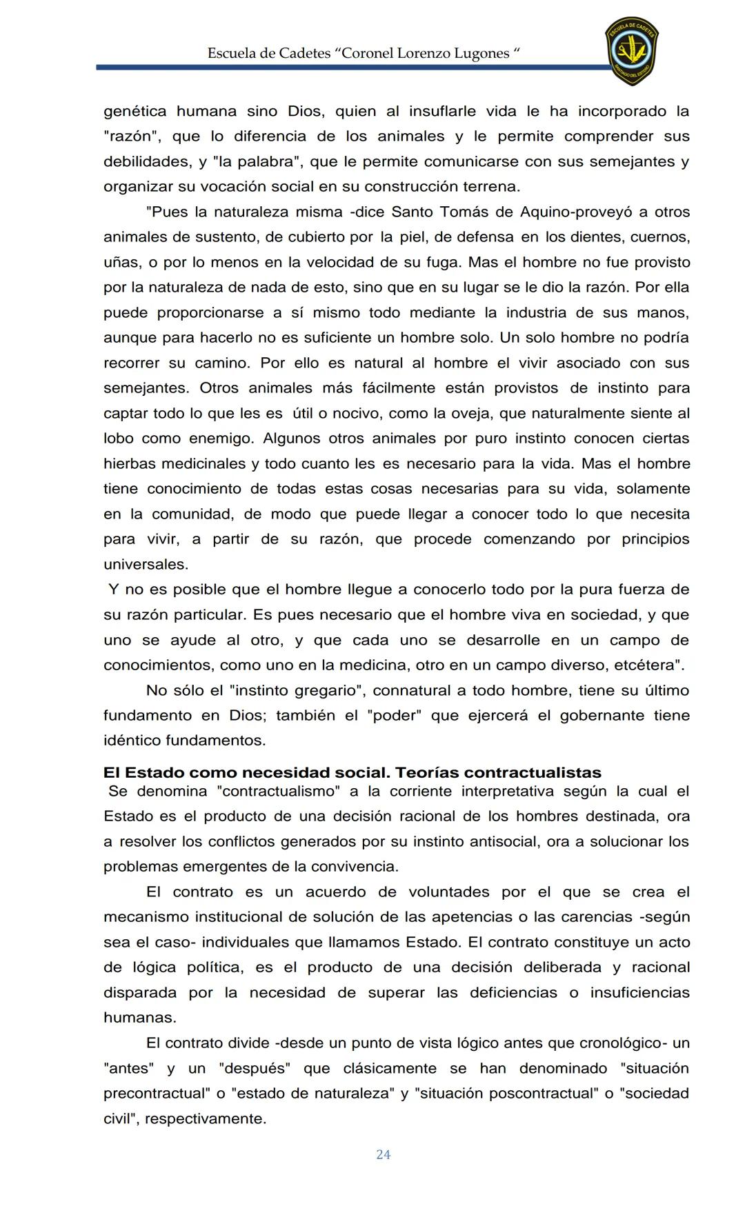 ESCUELA DE CADETES
CORONEL LORENZO LUGONES
CAD
DOSSIER
DOSSIER
<<
NOCIONES
::BÁSICAS DEL
::: DERECHO
ESTE Escuela de Cadetes "Coronel Lorenz