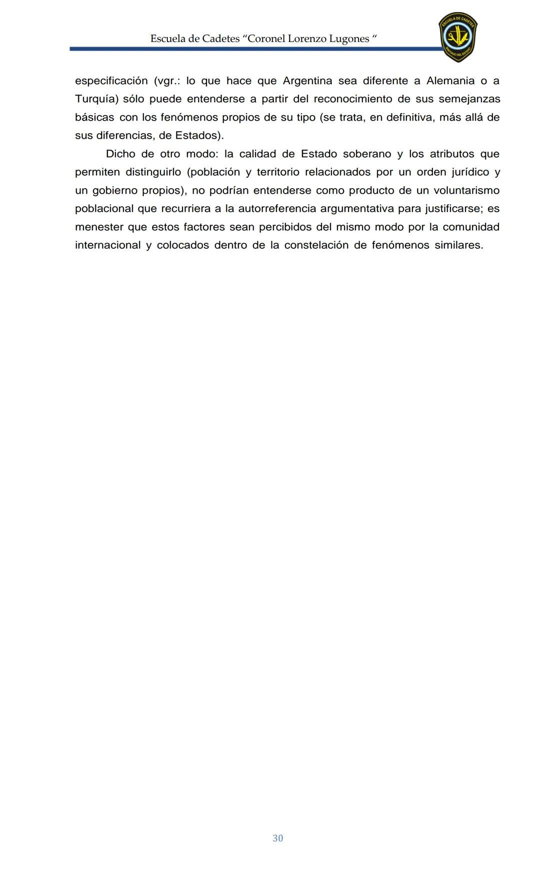 ESCUELA DE CADETES
CORONEL LORENZO LUGONES
CAD
DOSSIER
DOSSIER
<<
NOCIONES
::BÁSICAS DEL
::: DERECHO
ESTE Escuela de Cadetes "Coronel Lorenz