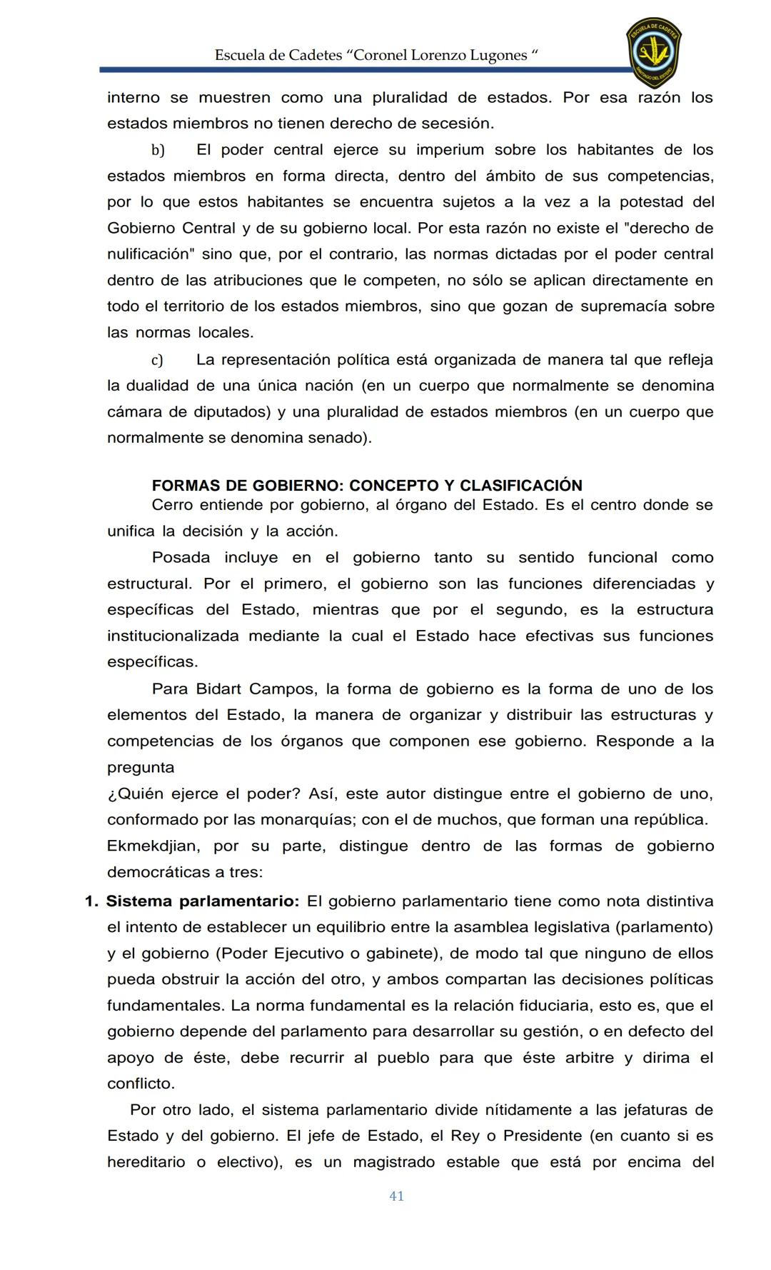 ESCUELA DE CADETES
CORONEL LORENZO LUGONES
CAD
DOSSIER
DOSSIER
<<
NOCIONES
::BÁSICAS DEL
::: DERECHO
ESTE Escuela de Cadetes "Coronel Lorenz