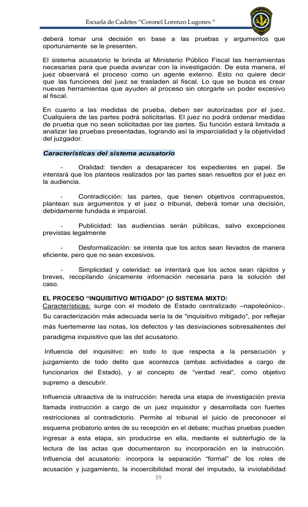 ESCUELA DE CADETES
CORONEL LORENZO LUGONES
CAD
DOSSIER
DOSSIER
<<
NOCIONES
::BÁSICAS DEL
::: DERECHO
ESTE Escuela de Cadetes "Coronel Lorenz
