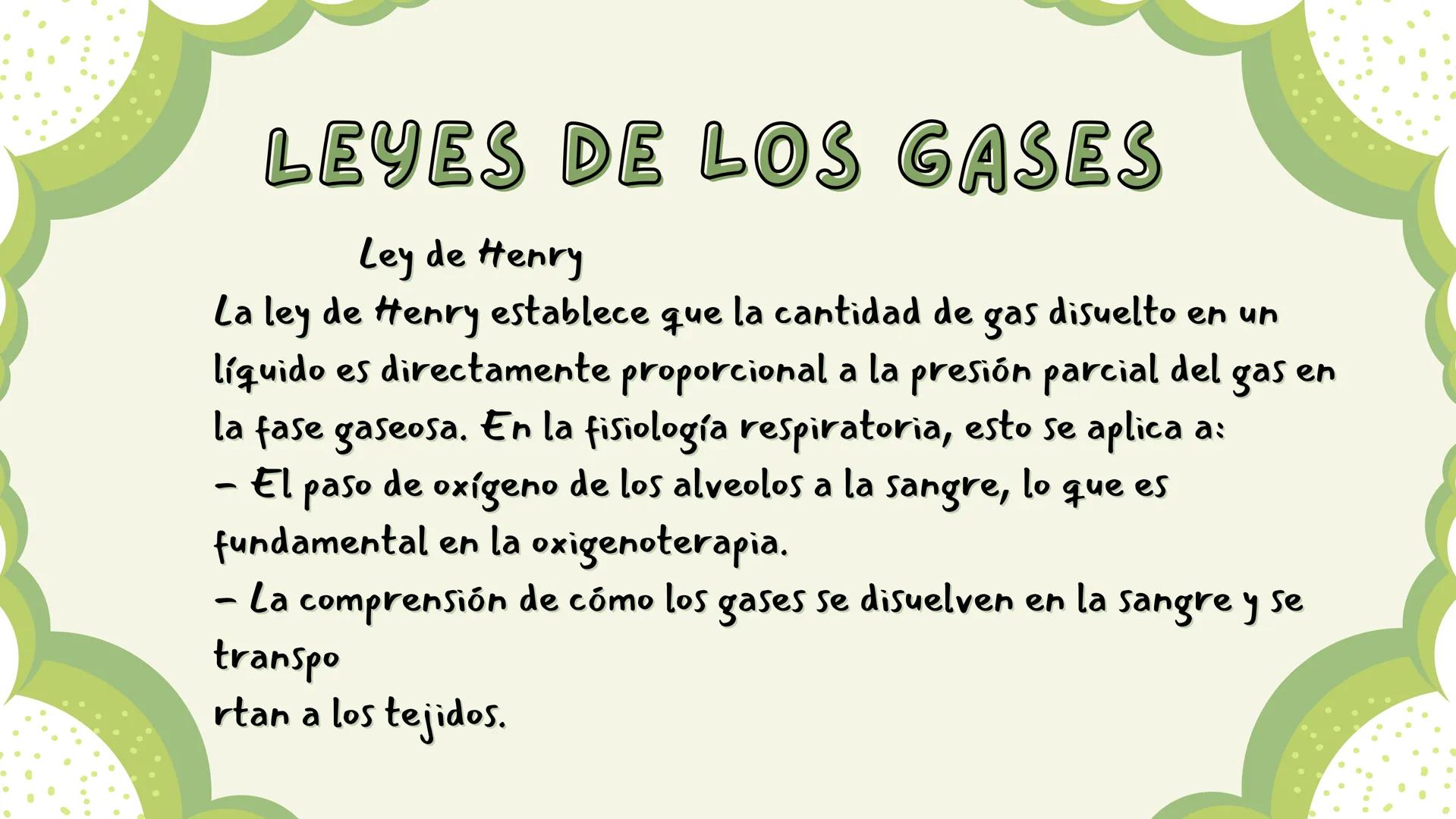 # UNIDAD VI
El estado Gaseoso ESTADO GASEOSO
Se refiere al intercambio de gases (oxígeno y dióxido
de carbono) entre el organismo y el amb