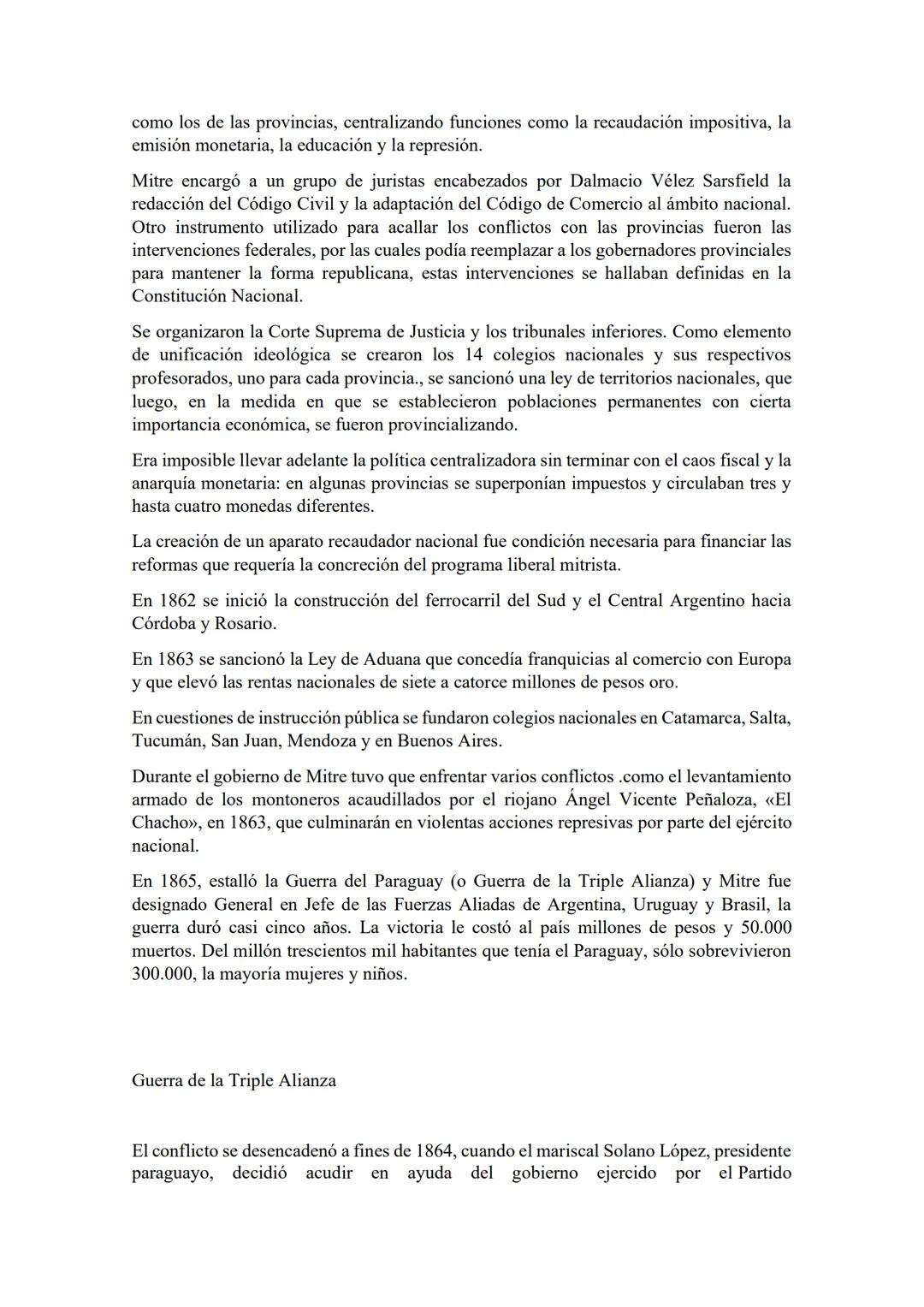 # Núcleo N 5 Presidencias Organizadoras
Las Presidencias Organizadoras
Presidencia de Mitre (1862-1868)
Presidencia de Sarmiento (1868-18