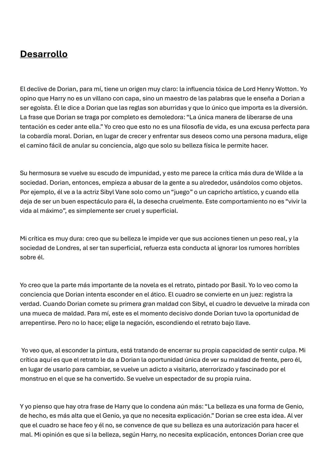 EL RETRATO DE DORIAL
GREY
ORLA
Alumna: Aleman, Rocío Daniela
urso: 5to "A"
ocente: Colqui Gabriela Introducción
La novela de Oscar Wilde, "