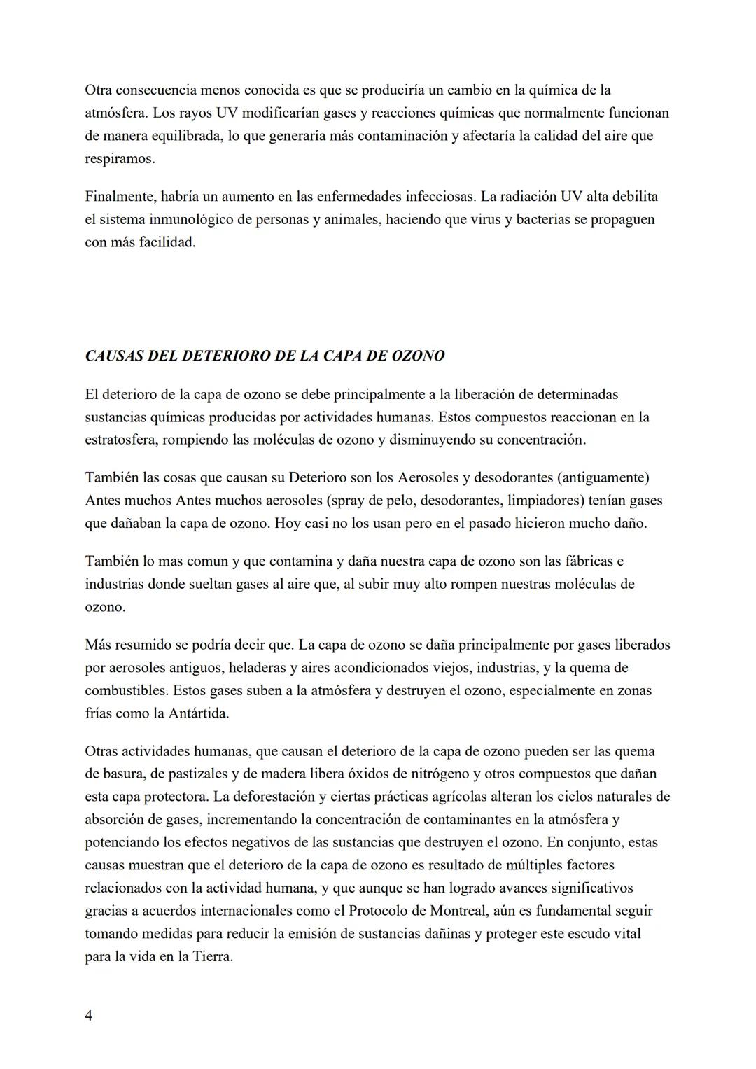 # La capa de ozono y su importancia para
la vida en la Tierra
La capa de ozono es una zona de la estratósfera, una parte de la atmósfera qu