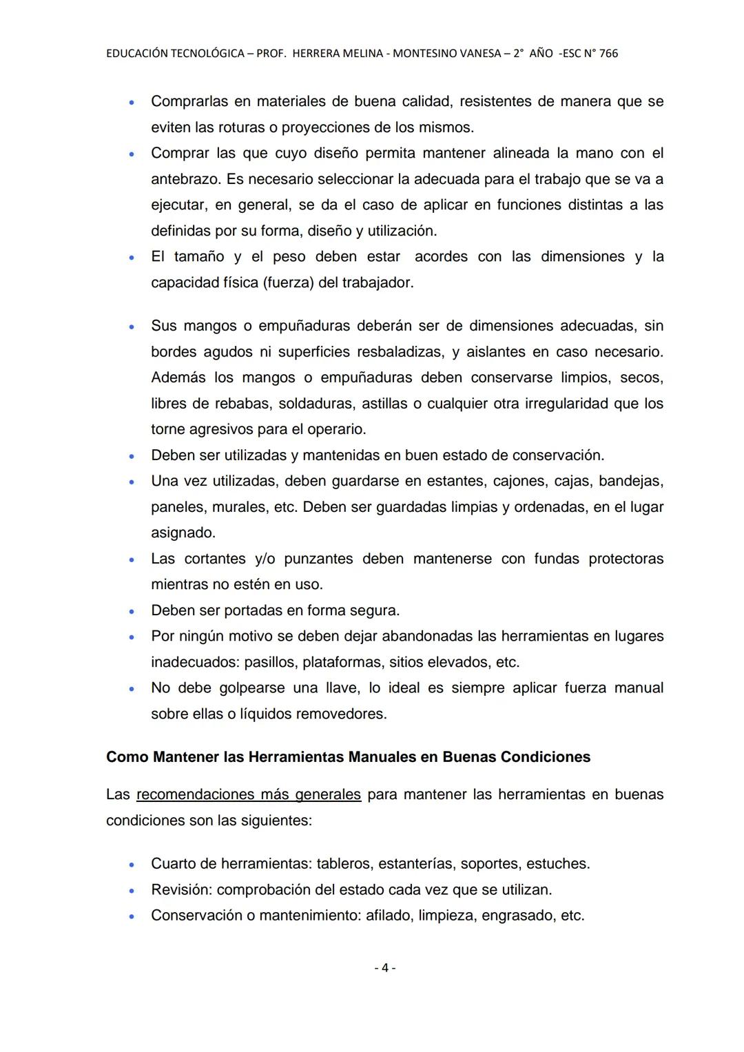 ESCUELA PROVINCIAL N° 766
PERITO FRANCISCO MORENO
A
PM
EDUCACIÓN TECNOLÓGICA
NOMBRE Y APELLIDO DEL ESTUDIANTE:
EQUIPO DOCENTE: HERRERA, M