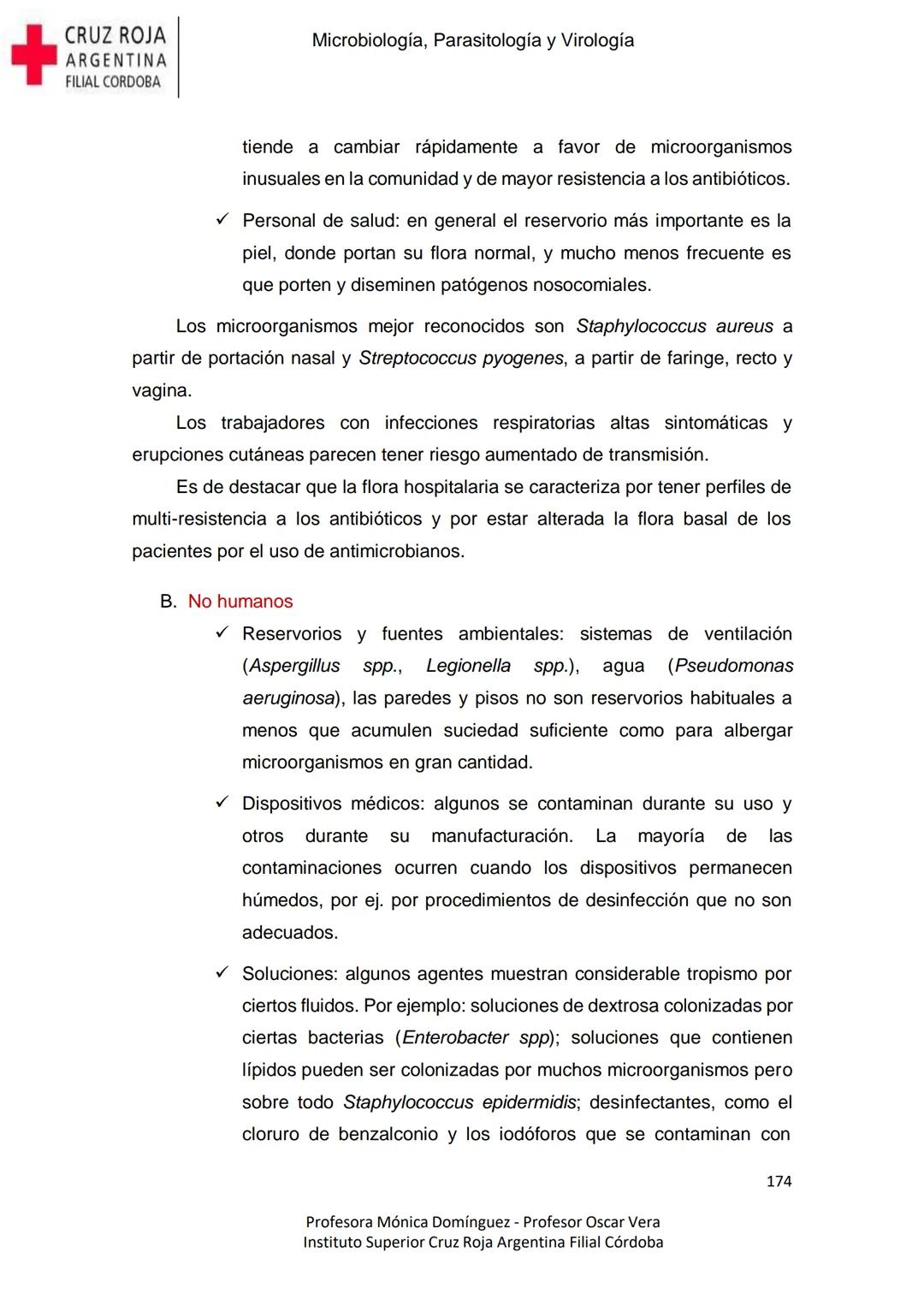 +
CRUZ ROJA
ARGENΤΙΝΑ
FILIAL CÓRDOBA
Instituto Superior
Microbiología,
Parasitología
y
Virología
Profesora Mónica Domínguez
Profesor Osca
