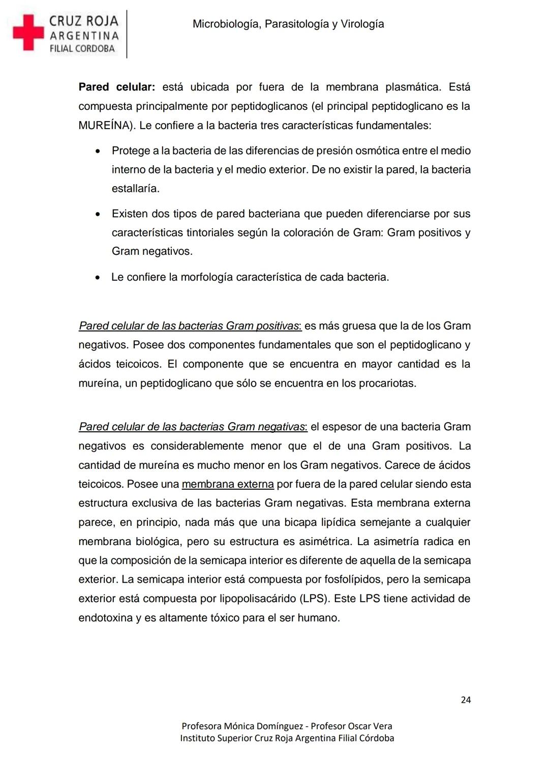 +
CRUZ ROJA
ARGENΤΙΝΑ
FILIAL CÓRDOBA
Instituto Superior
Microbiología,
Parasitología
y
Virología
Profesora Mónica Domínguez
Profesor Osca